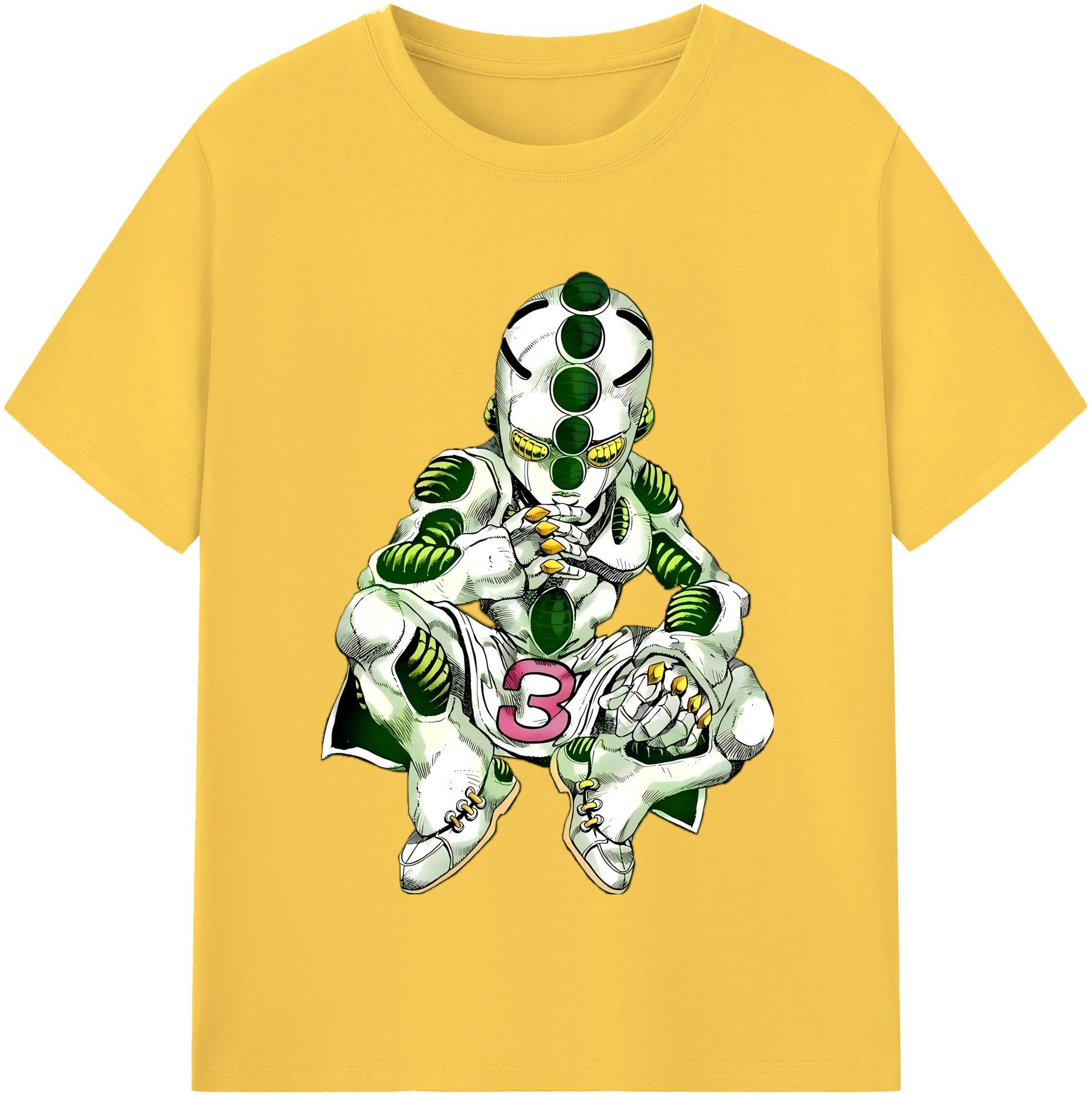 （画像用） ジョジョの奇妙な冒険 広瀨康一 JoJo's Bizarre Adventure Hirose Koichi 綿100％半袖Tシャツ（フロントプリント）