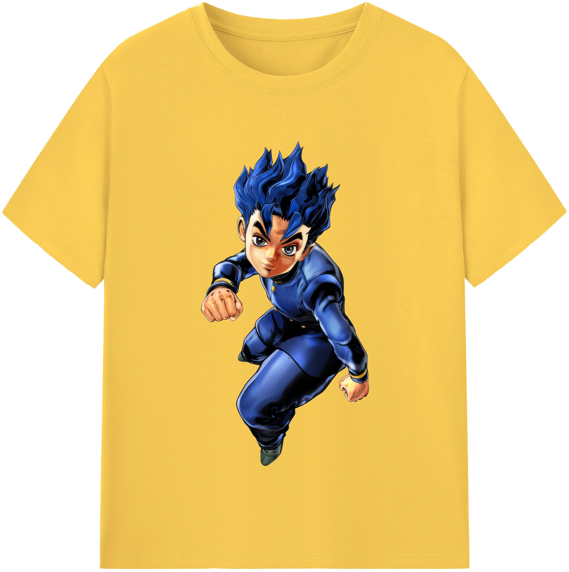 （画像用） ジョジョの奇妙な冒険 広瀨康一 JoJo's Bizarre Adventure Hirose Koichi 綿100％半袖Tシャツ（フロントプリント）