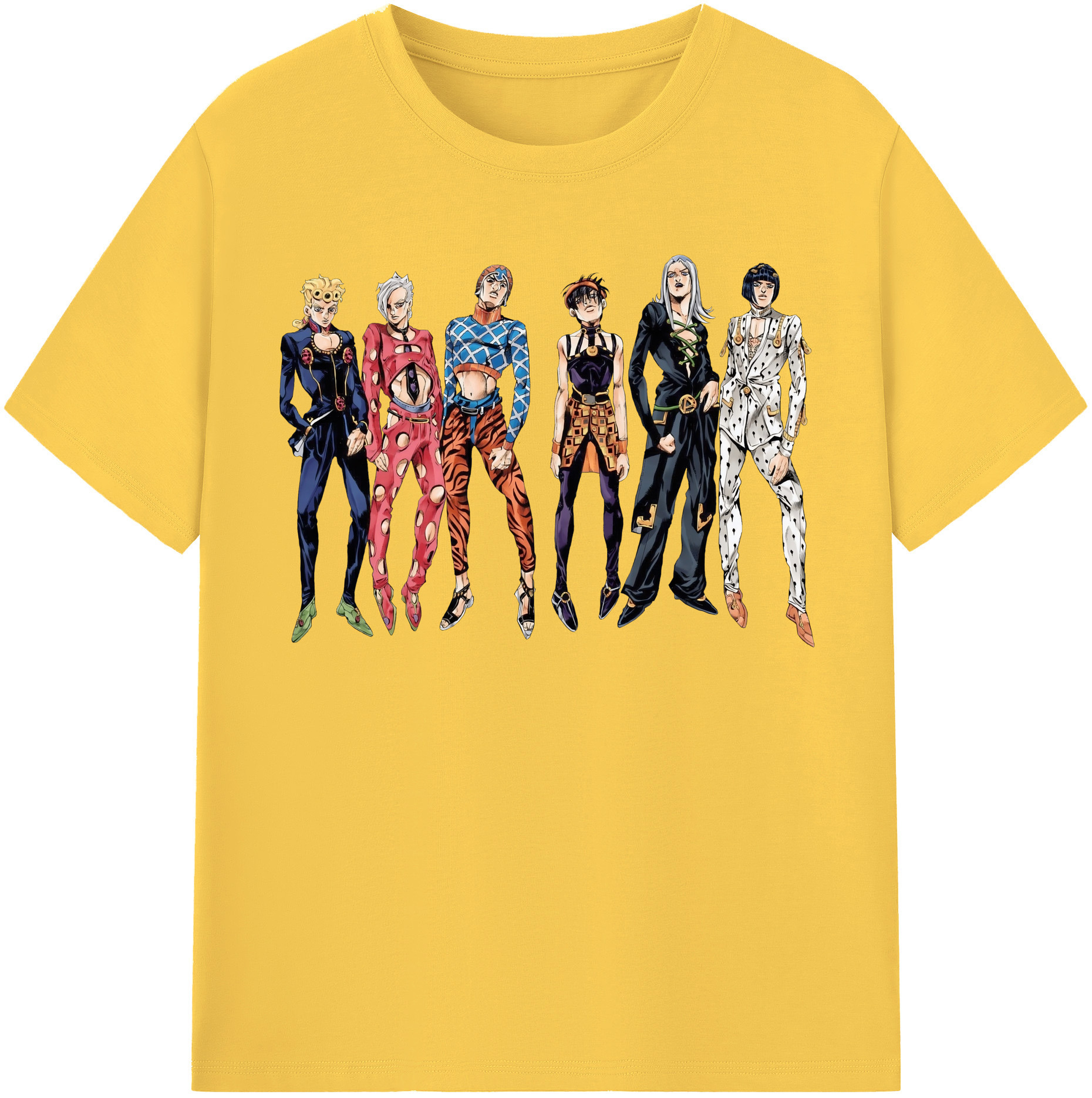 （画像用） ジョジョの奇妙な冒険 JoJo's Bizarre Adventure 綿100％半袖Tシャツ（フロントプリント）
