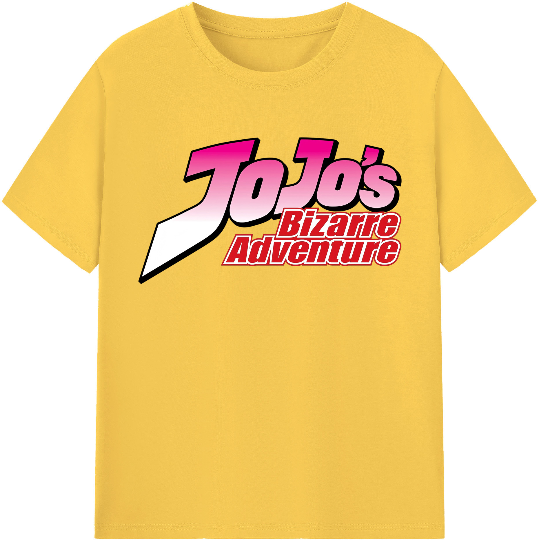 （画像用） ジョジョの奇妙な冒険 JoJo's Bizarre Adventure 綿100％半袖Tシャツ（フロントプリント）