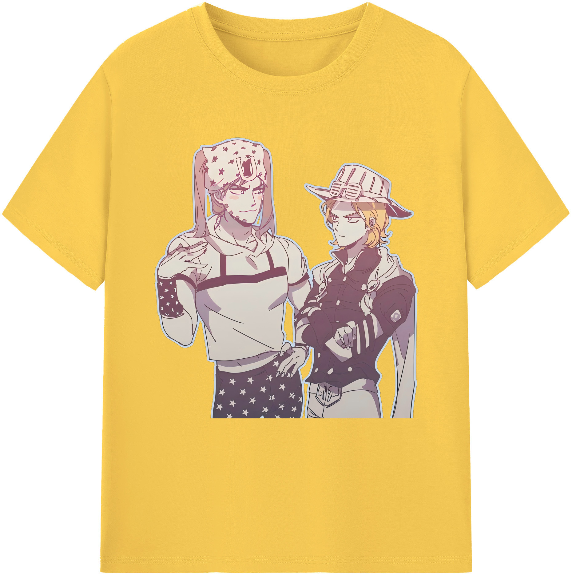 （画像用） ジョジョの奇妙な冒険 JoJo's Bizarre Adventure 綿100％半袖Tシャツ（フロントプリント）