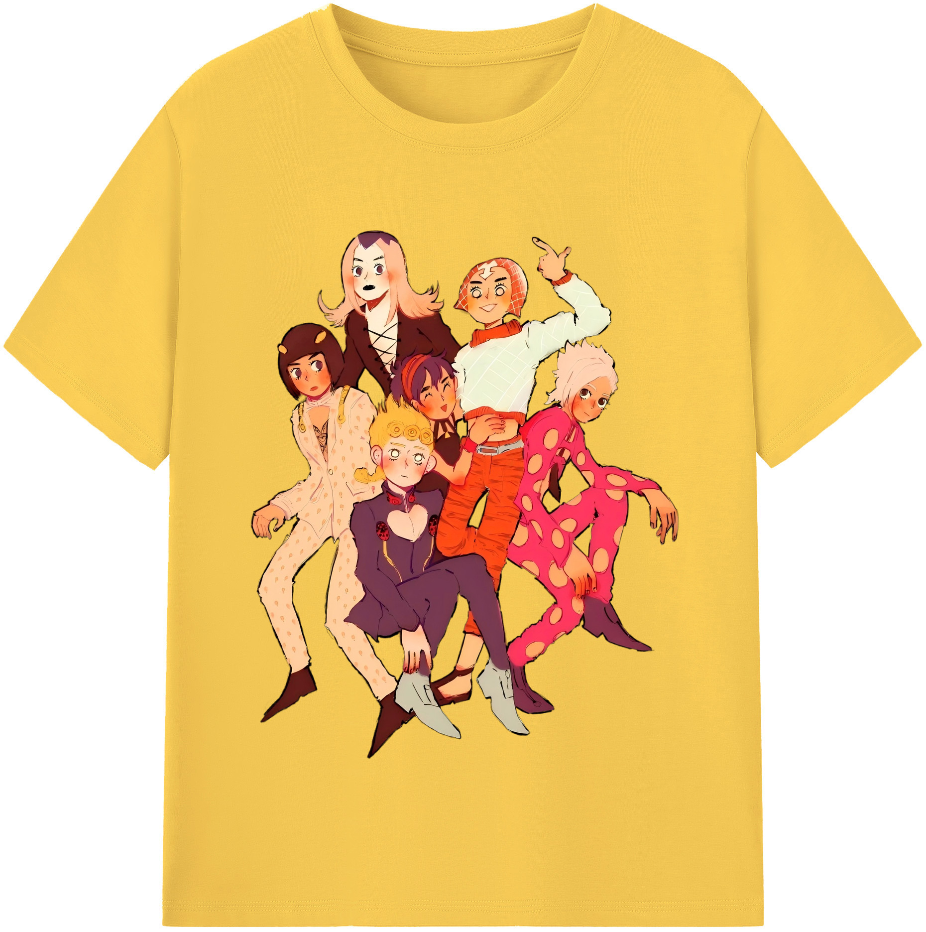 （画像用） ジョジョの奇妙な冒険 JoJo's Bizarre Adventure 綿100％半袖Tシャツ（フロントプリント）