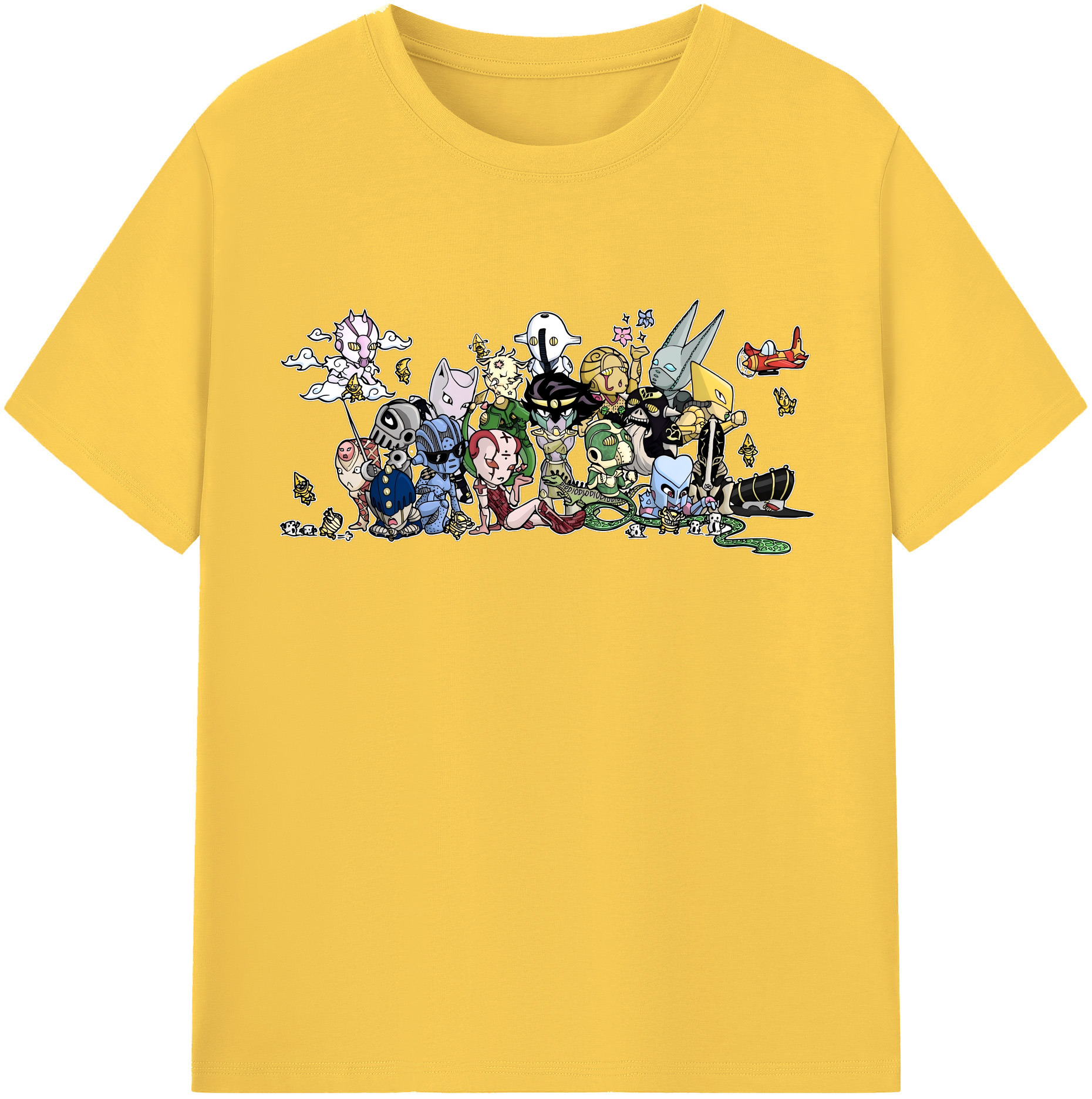 （画像用） ジョジョの奇妙な冒険 JoJo's Bizarre Adventure 綿100％半袖Tシャツ（フロントプリント）