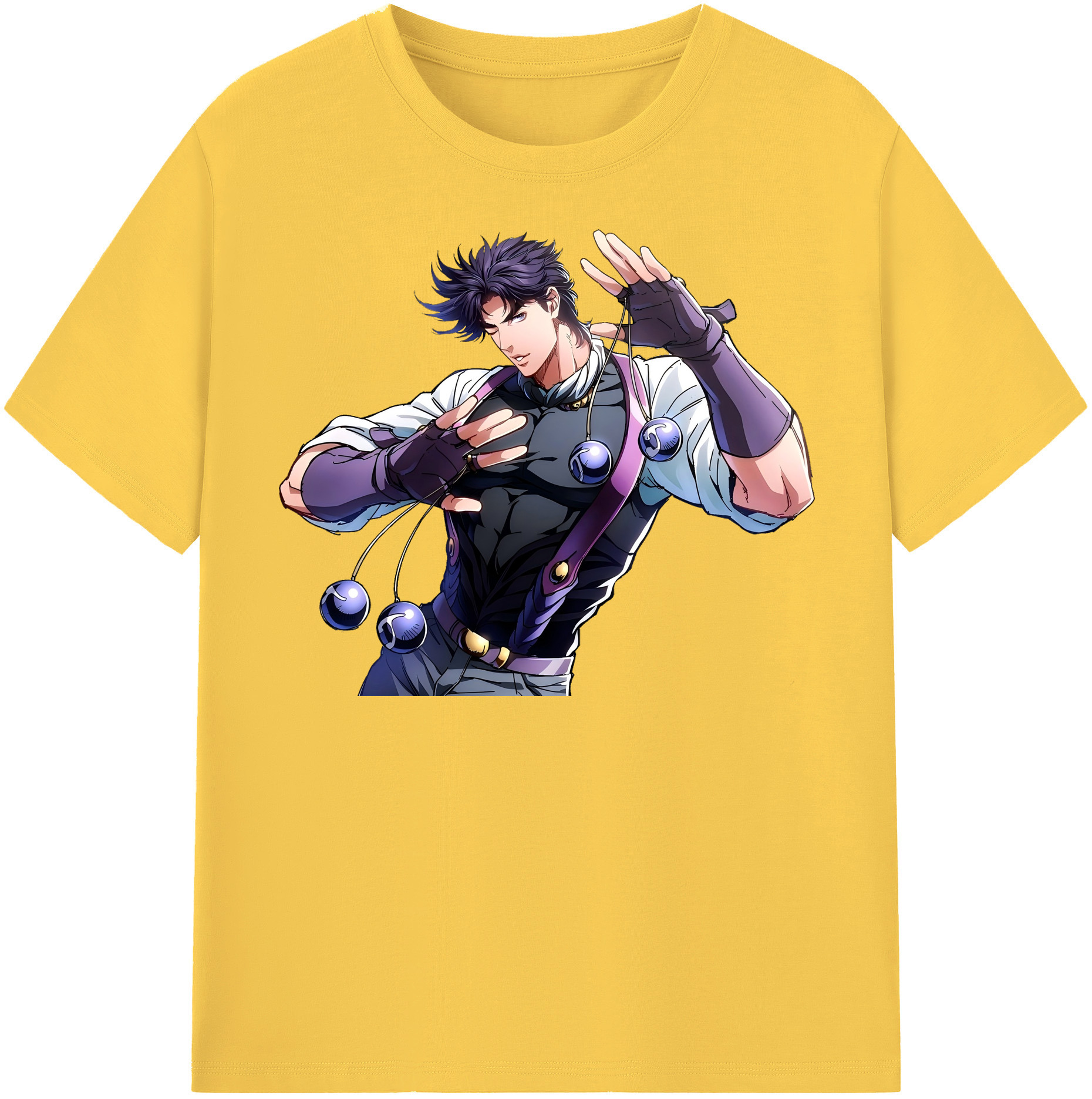 （画像用） ジョジョの奇妙な冒険 JoJo's Bizarre Adventure 綿100％半袖Tシャツ（フロントプリント）