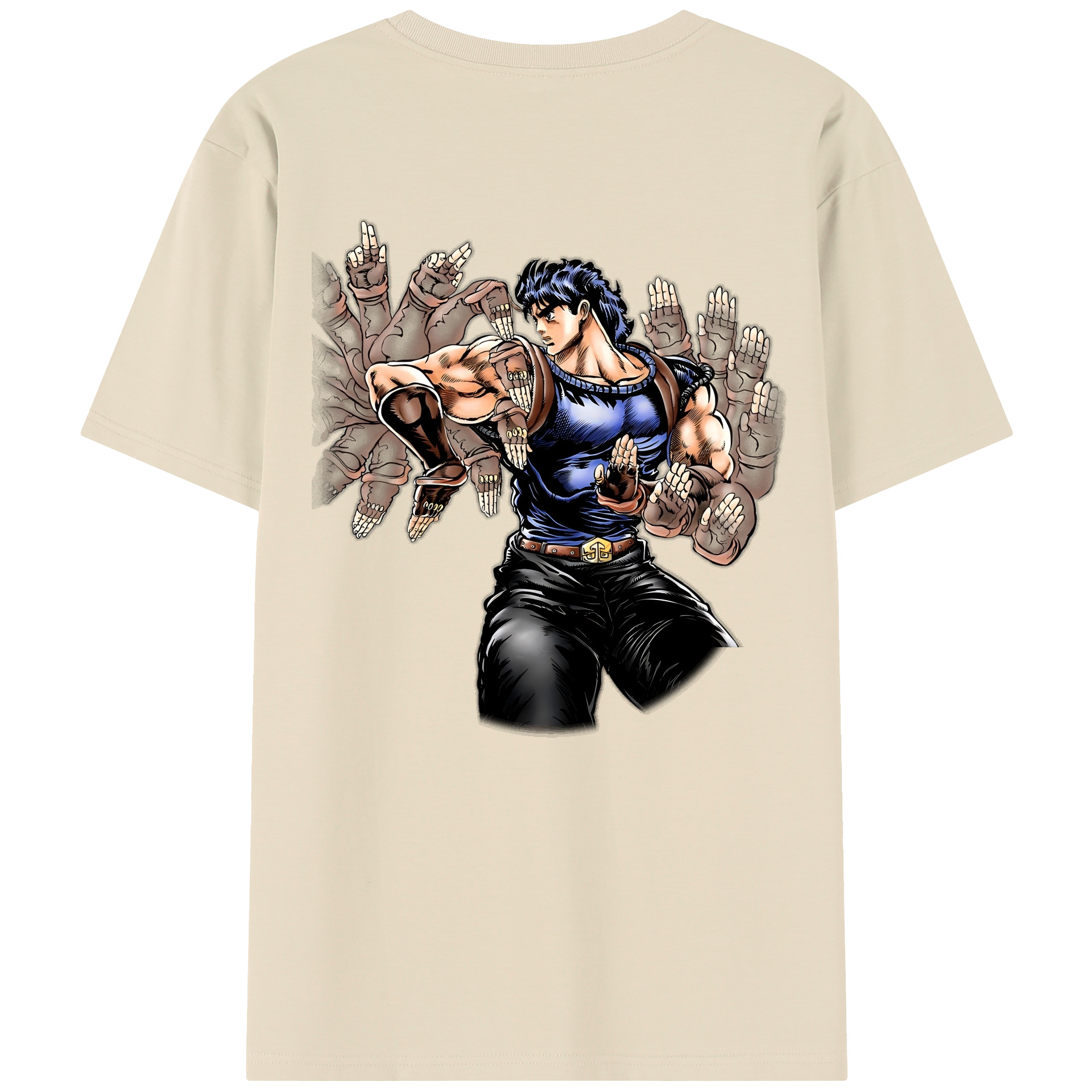 （画像用） ジョジョの奇妙な冒険 /ジョナサン?ジョースター JoJo's Bizarre Adventure Jonathan Joestar 綿100％半袖Tシャツ（背面プリント）