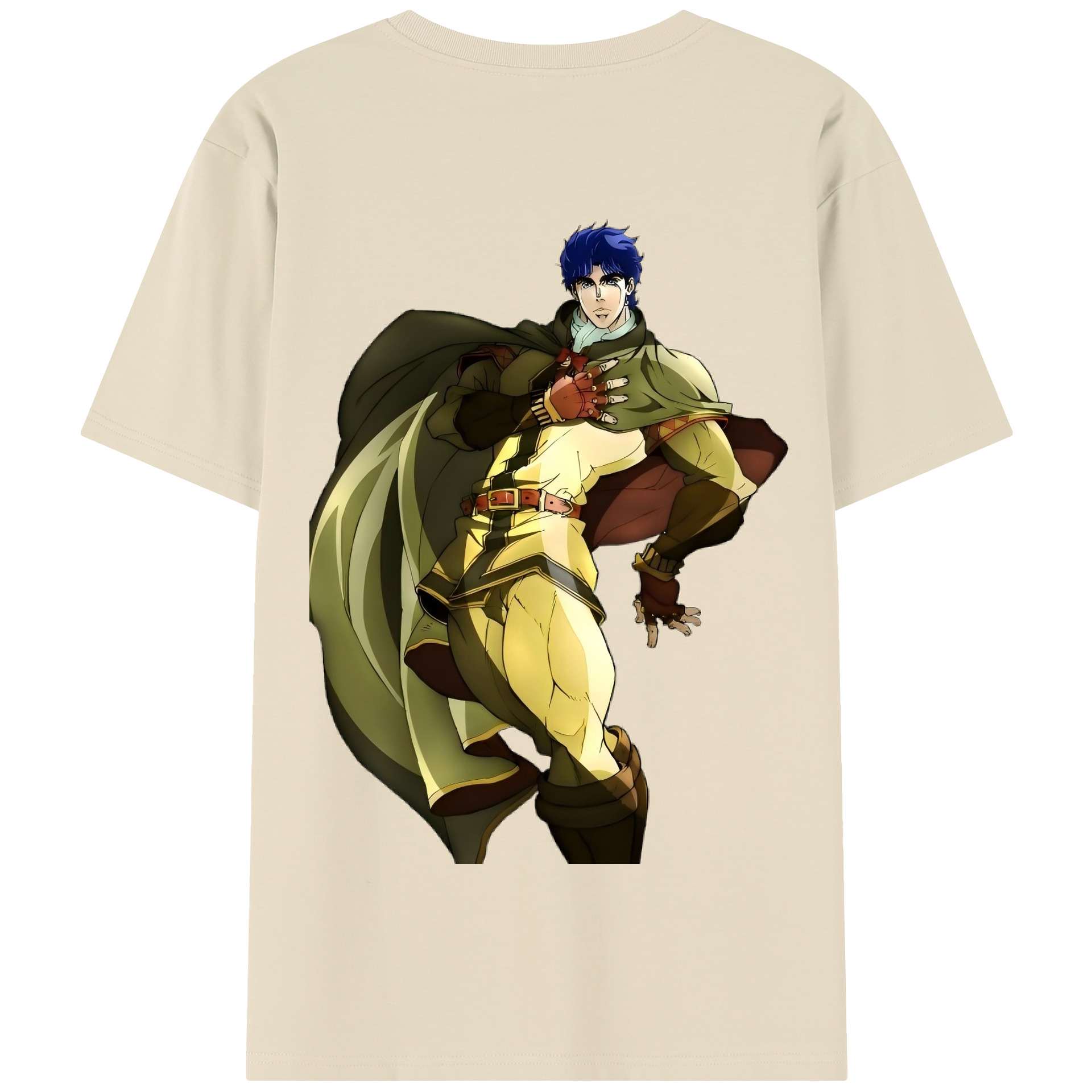 （画像用） ジョジョの奇妙な冒険 /ジョナサン?ジョースター JoJo's Bizarre Adventure Jonathan Joestar 綿100％半袖Tシャツ（背面プリント）