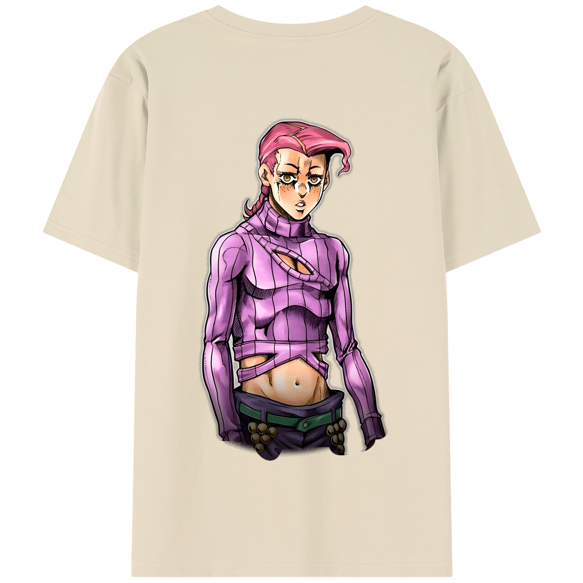 （画像用） ジョジョの奇妙な冒険 ビネガー?ドッピオ JoJo's Bizarre Adventure Vinegar Doppio 綿100％半袖Tシャツ（背面プリント）