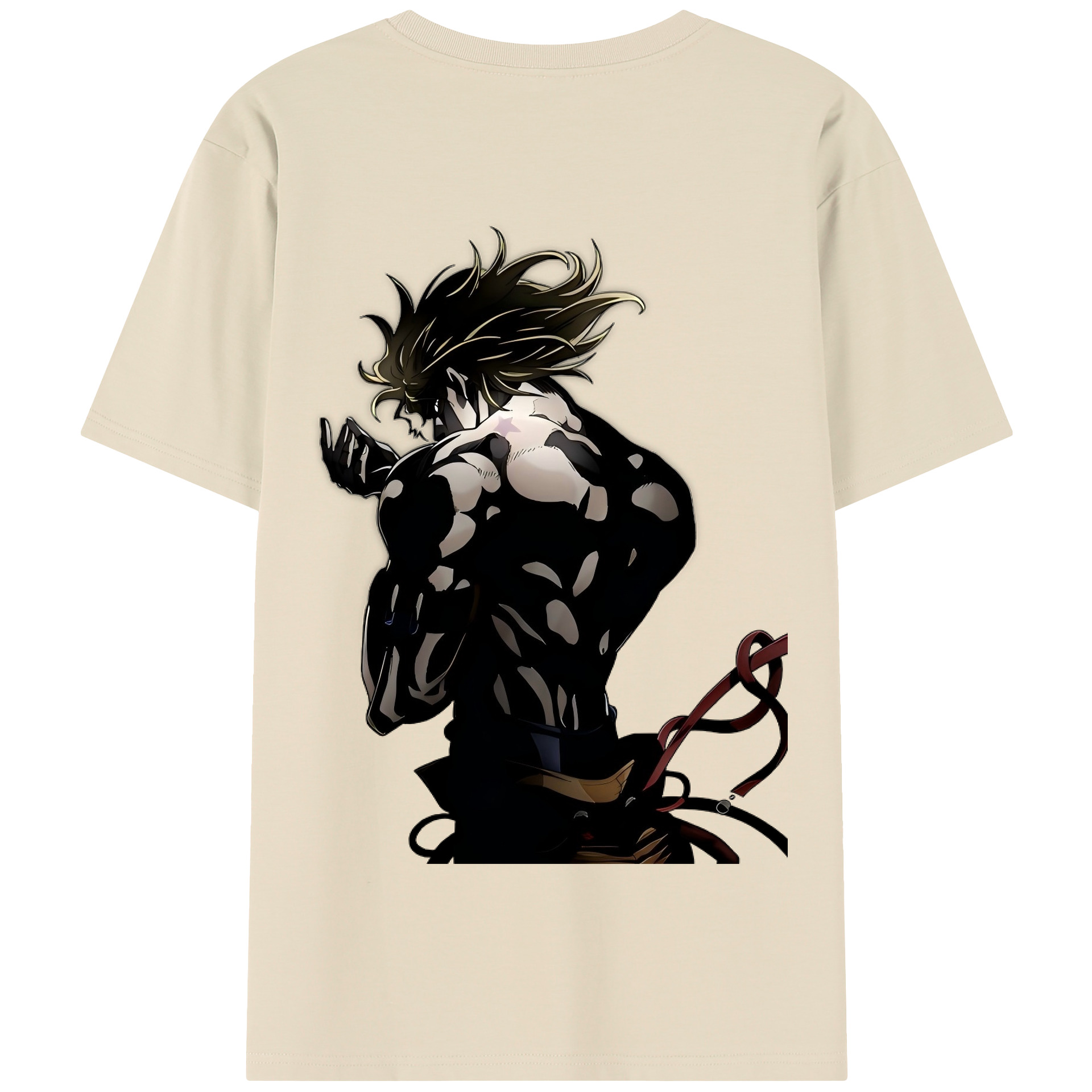 （画像用） ジョジョの奇妙な冒険 ディオ?ブランドー JoJo's Bizarre Adventure Dio Brando 綿100％半袖Tシャツ（背面プリント）