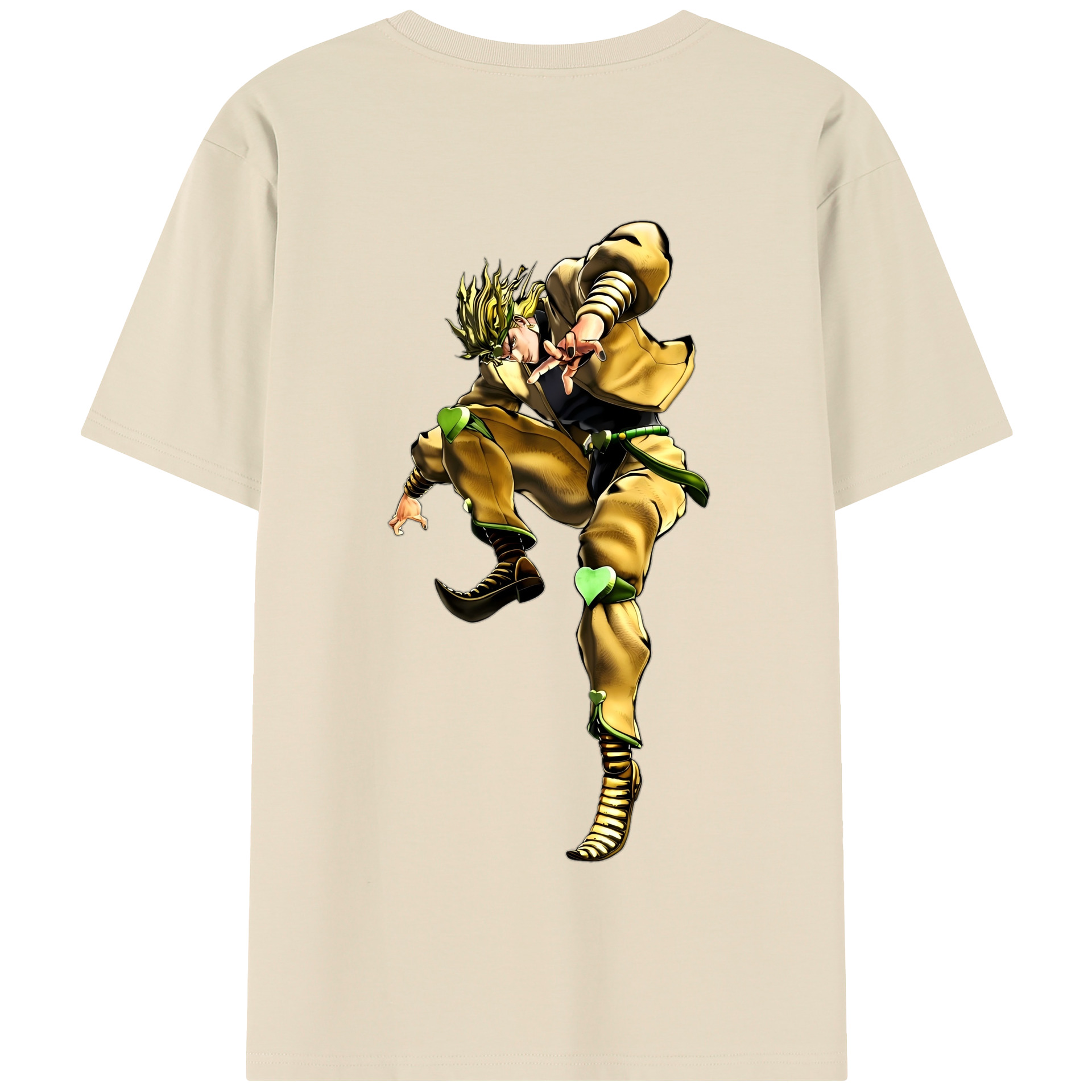 （画像用） ジョジョの奇妙な冒険 ディオ?ブランドー JoJo's Bizarre Adventure Dio Brando 綿100％半袖Tシャツ（背面プリント）