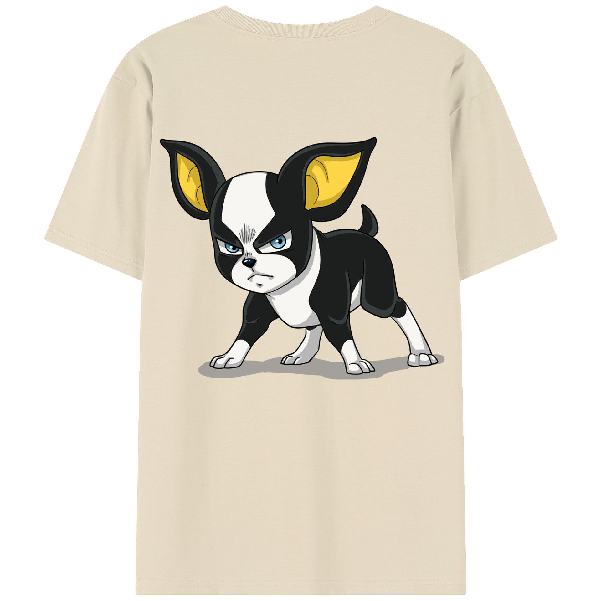 （画像用） ジョジョの奇妙な冒険 イギー JoJo's Bizarre Adventure Iggy 綿100％半袖Tシャツ（背面プリント）
