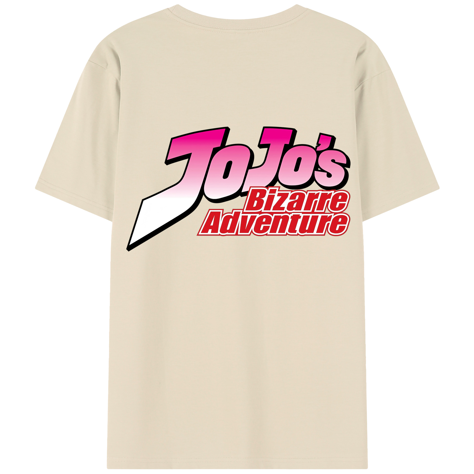 （画像用） ジョジョの奇妙な冒険 JoJo's Bizarre Adventure 綿100％半袖Tシャツ（背面プリント）
