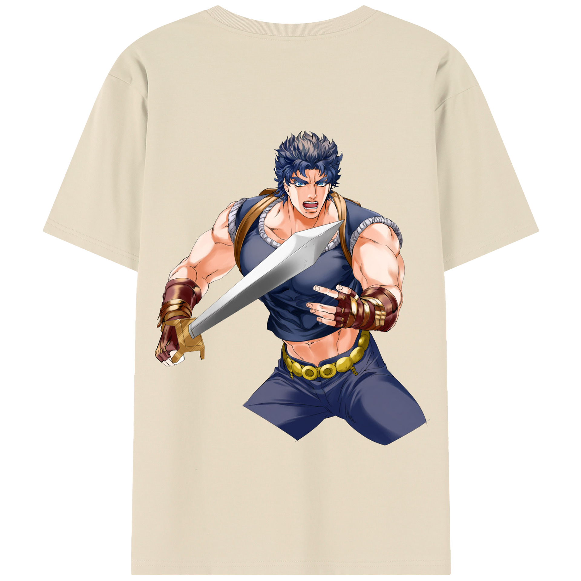 （画像用） ジョジョの奇妙な冒険 /ジョナサン?ジョースター JoJo's Bizarre Adventure Jonathan Joestar 綿100％半袖Tシャツ（背面プリント）