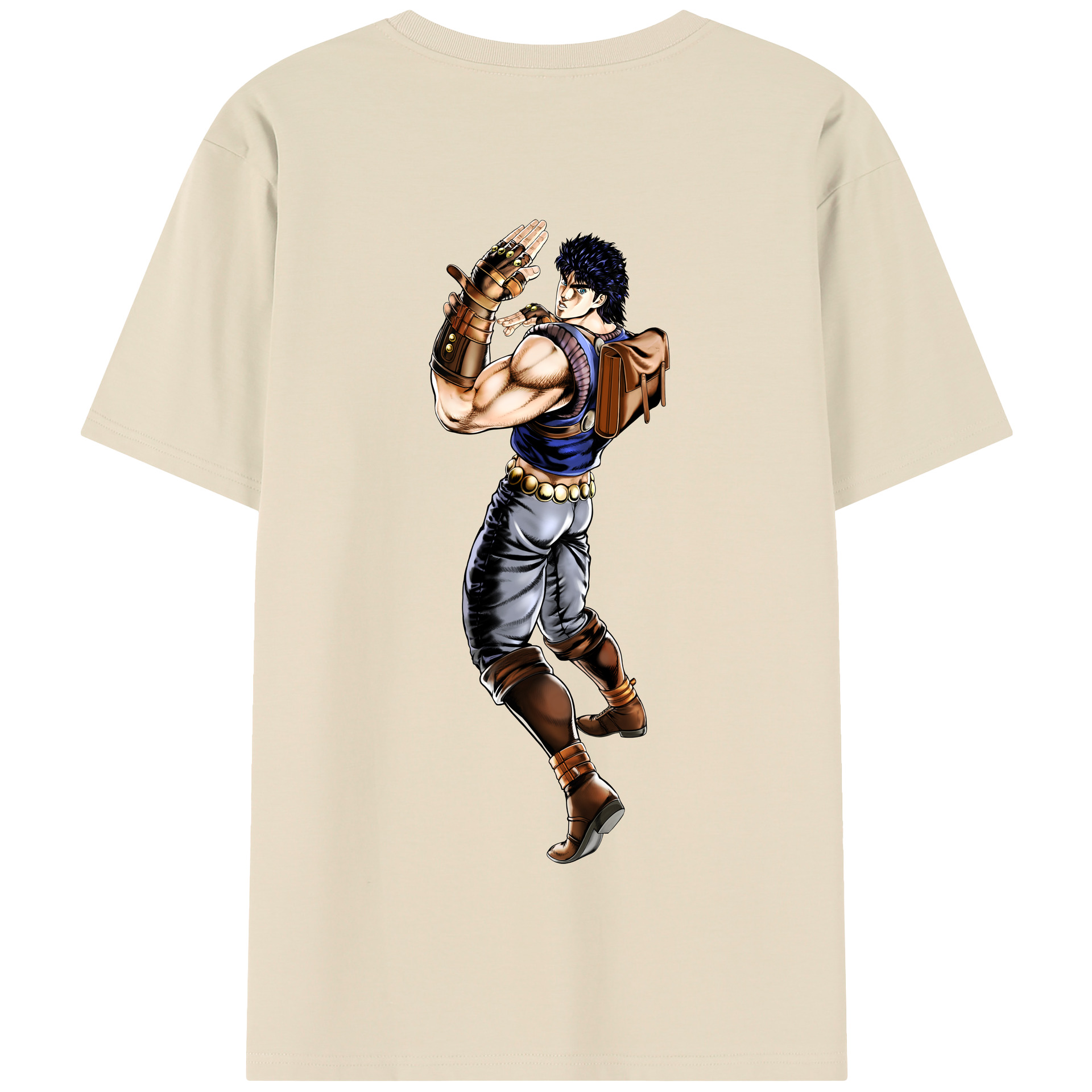 （画像用） ジョジョの奇妙な冒険 /ジョナサン?ジョースター JoJo's Bizarre Adventure Jonathan Joestar 綿100％半袖Tシャツ（背面プリント）