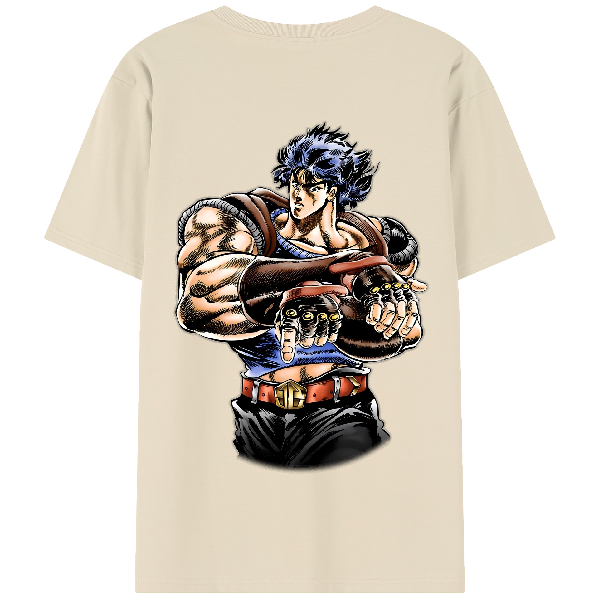 （画像用） ジョジョの奇妙な冒険 /ジョナサン?ジョースター JoJo's Bizarre Adventure Jonathan Joestar 綿100％半袖Tシャツ（背面プリント）