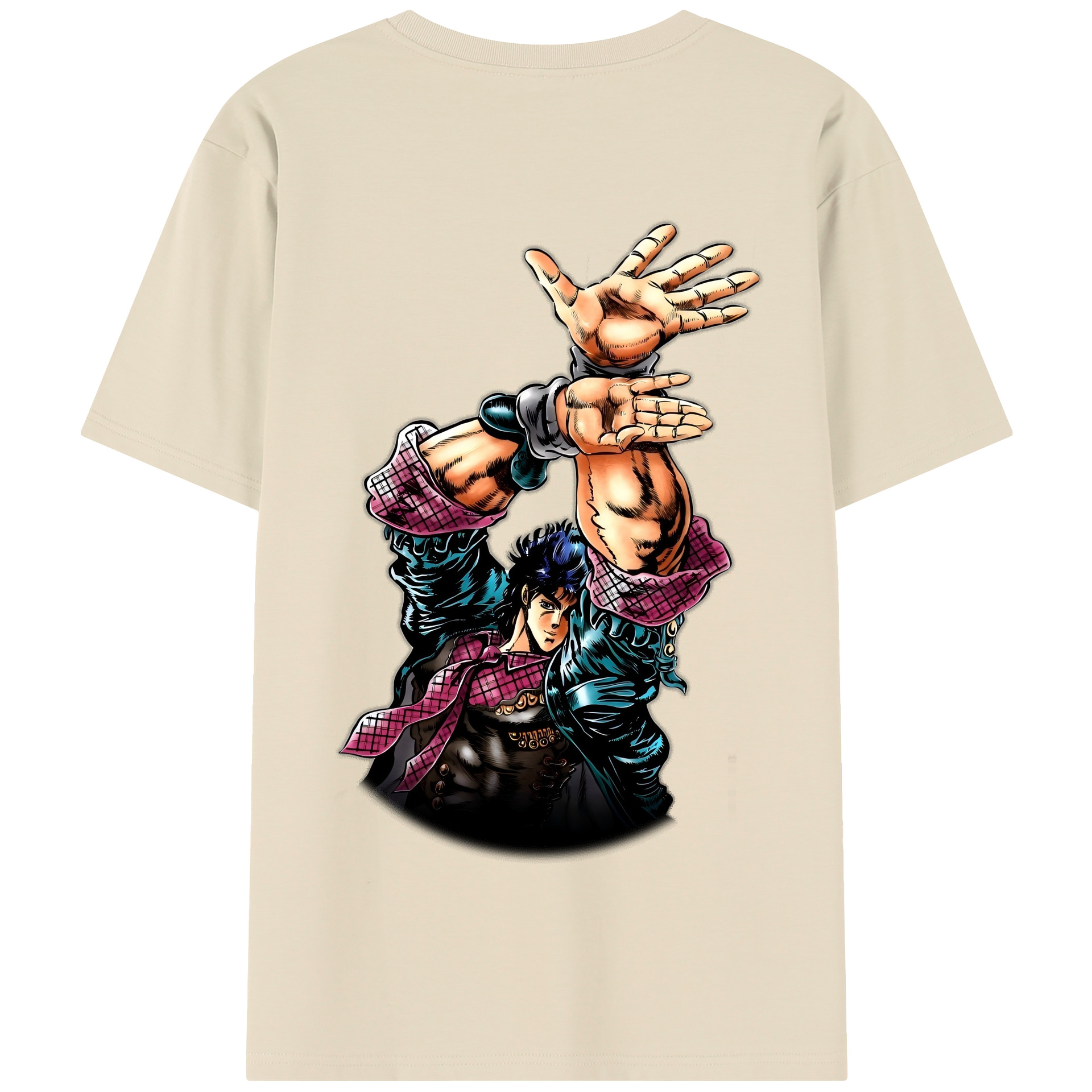 （画像用） ジョジョの奇妙な冒険 /ジョナサン?ジョースター JoJo's Bizarre Adventure Jonathan Joestar 綿100％半袖Tシャツ（背面プリント）