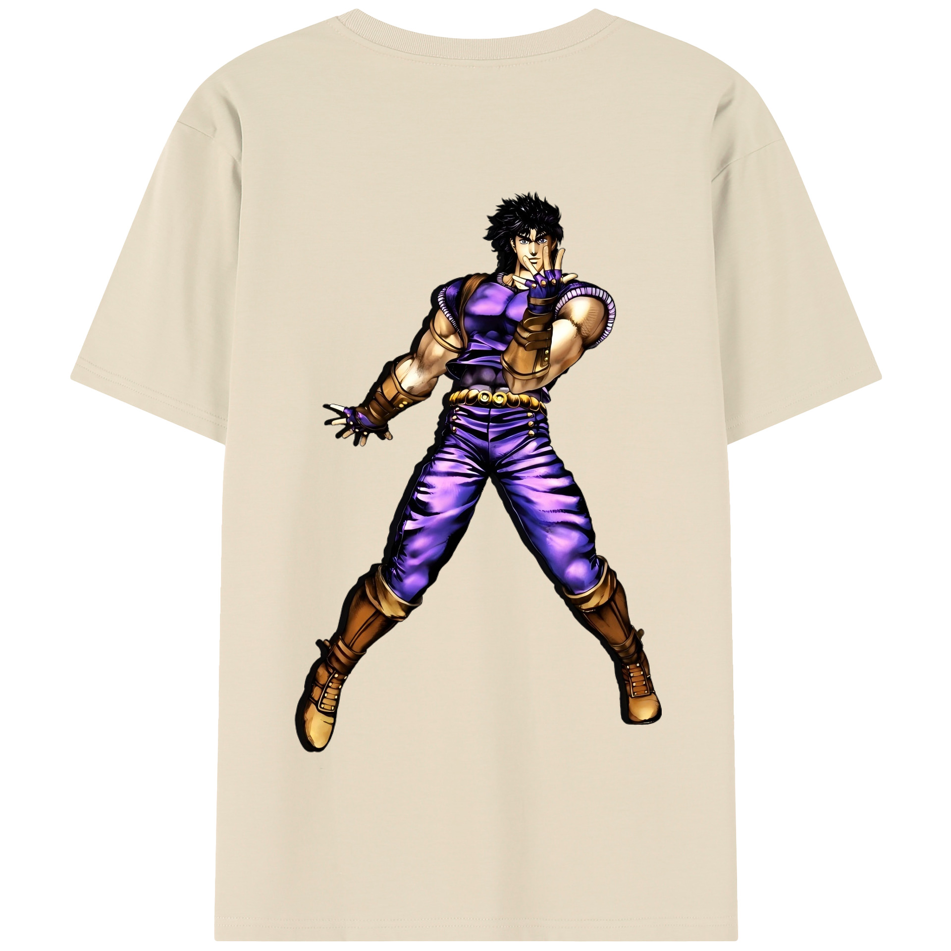 （画像用） ジョジョの奇妙な冒険 /ジョナサン?ジョースター JoJo's Bizarre Adventure Jonathan Joestar 綿100％半袖Tシャツ（背面プリント）