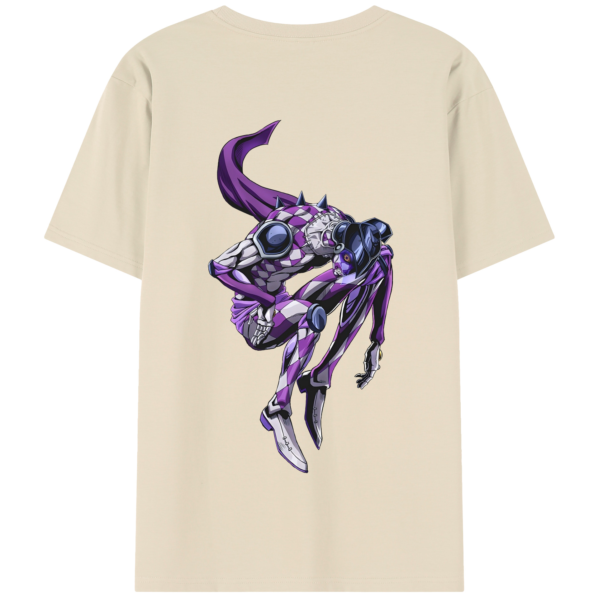 （画像用） ジョジョの奇妙な冒険 パンナコッタ?フー JoJo's Bizarre Adventure Pannacotta Fugo 綿100％半袖Tシャツ（背面プリント）