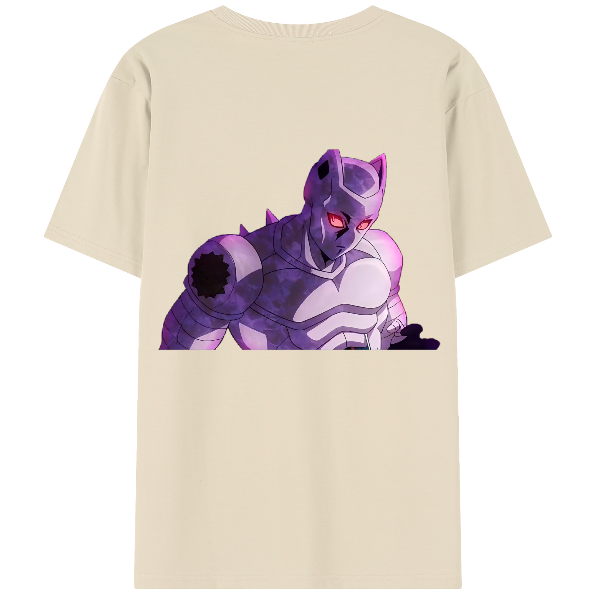 （画像用） ジョジョの奇妙な冒険 きら よしかげ JoJo's Bizarre Adventure Kira Yoshikage 綿100％半袖Tシャツ（背面プリント）