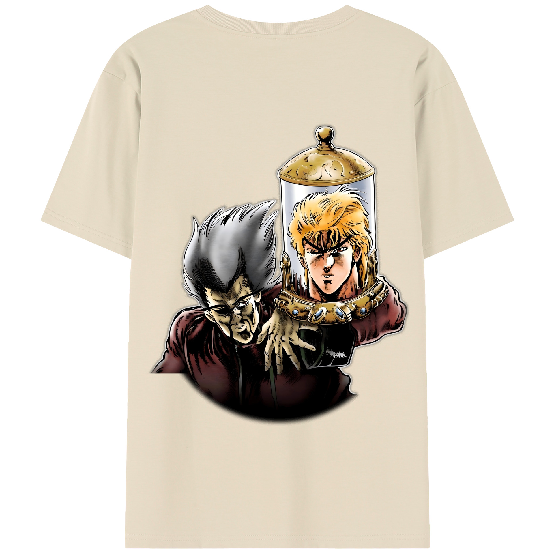 （画像用） ジョジョの奇妙な冒険 ディオ?ブランドー JoJo's Bizarre Adventure Dio Brando 綿100％半袖Tシャツ（背面プリント）