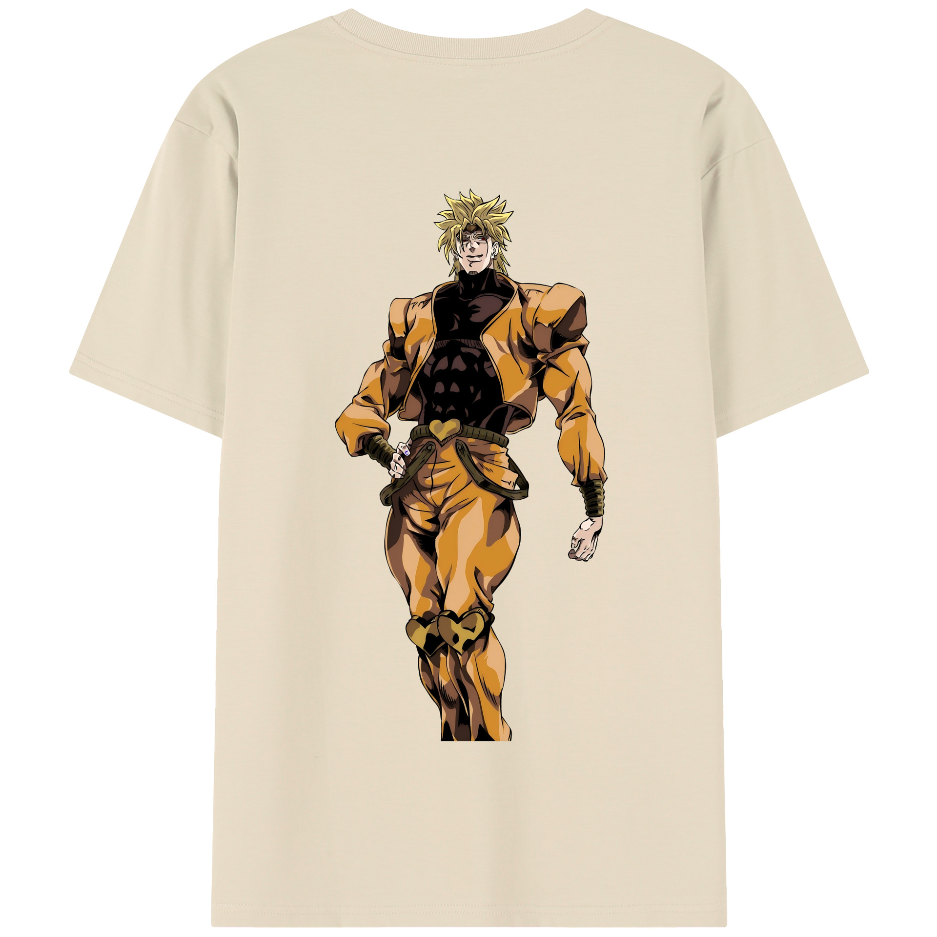 （画像用） ジョジョの奇妙な冒険 ディオ?ブランドー JoJo's Bizarre Adventure Dio Brando 綿100％半袖Tシャツ（背面プリント）