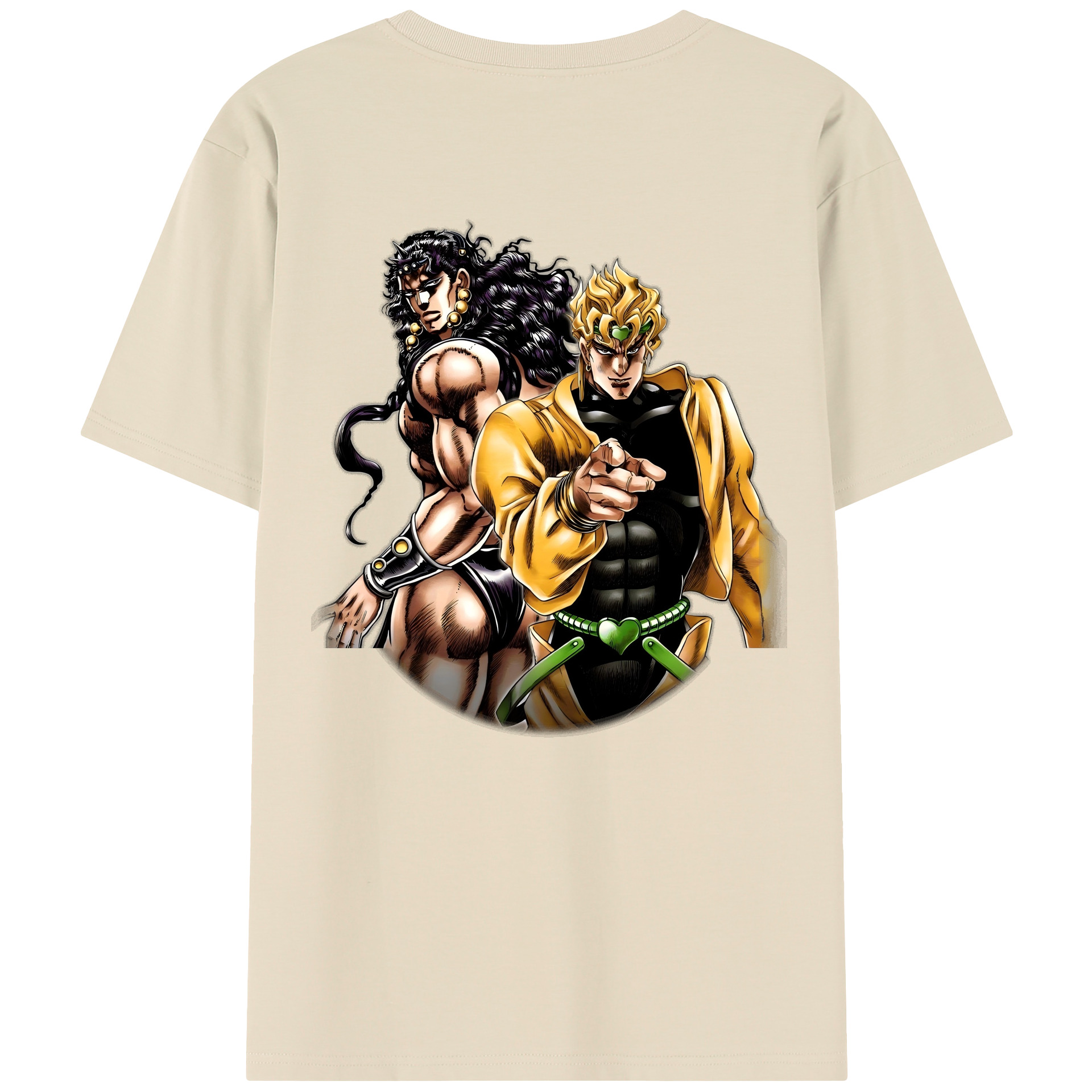 （画像用） ジョジョの奇妙な冒険 ディオ?ブランドー JoJo's Bizarre Adventure Dio Brando 綿100％半袖Tシャツ（背面プリント）