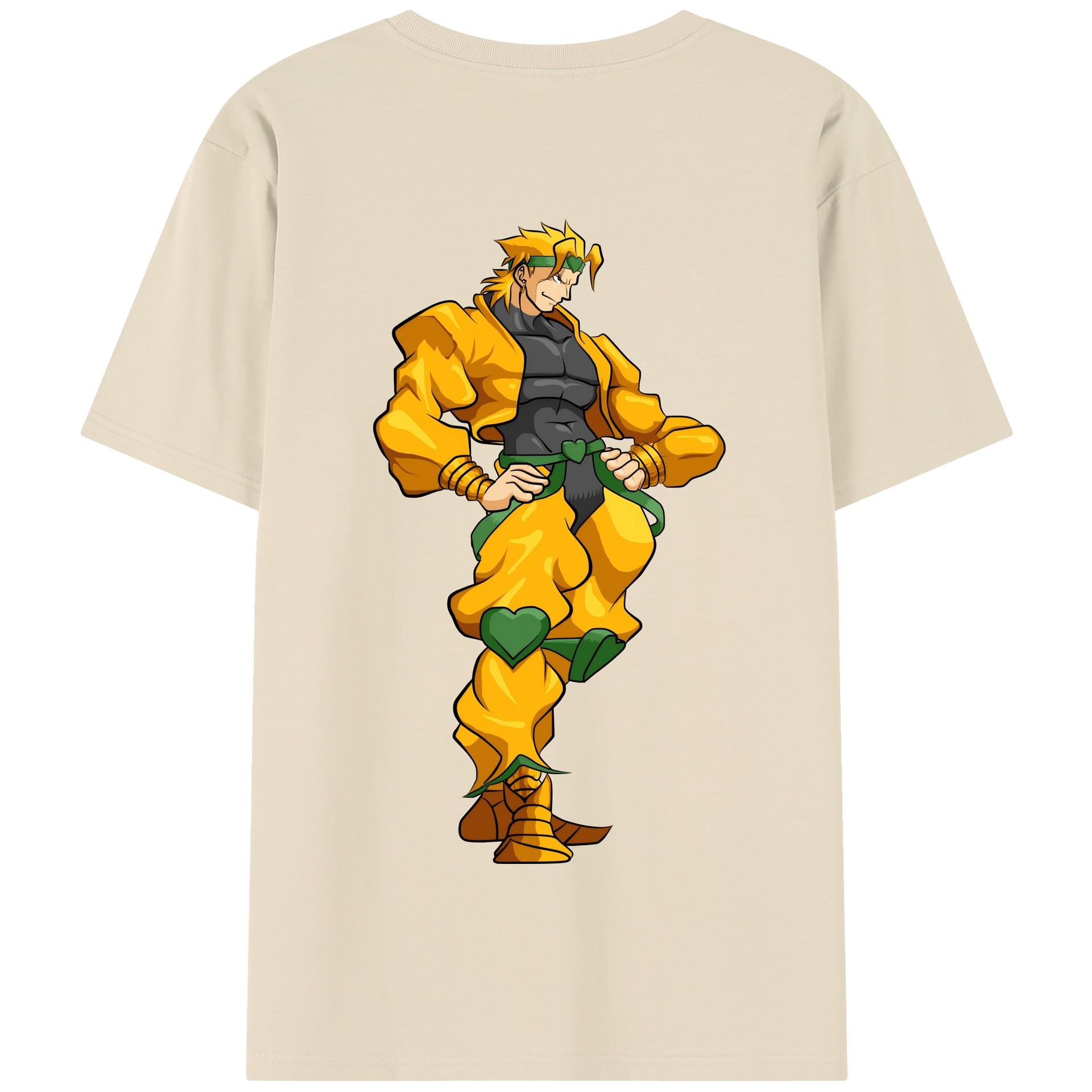 （画像用） ジョジョの奇妙な冒険 ディオ?ブランドー JoJo's Bizarre Adventure Dio Brando 綿100％半袖Tシャツ（背面プリント）