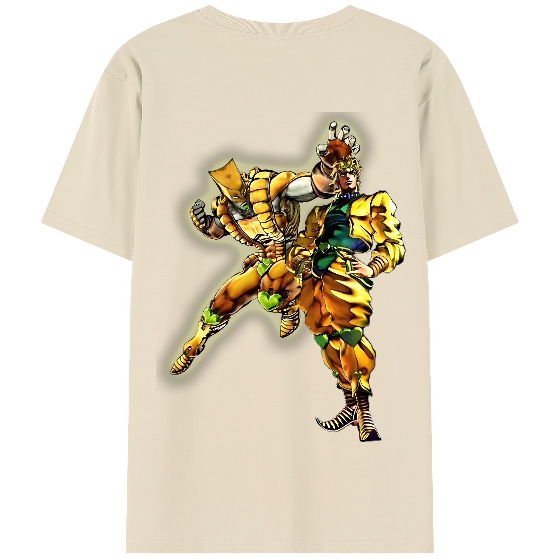（画像用） ジョジョの奇妙な冒険 ディオ?ブランドー JoJo's Bizarre Adventure Dio Brando 綿100％半袖Tシャツ（背面プリント）