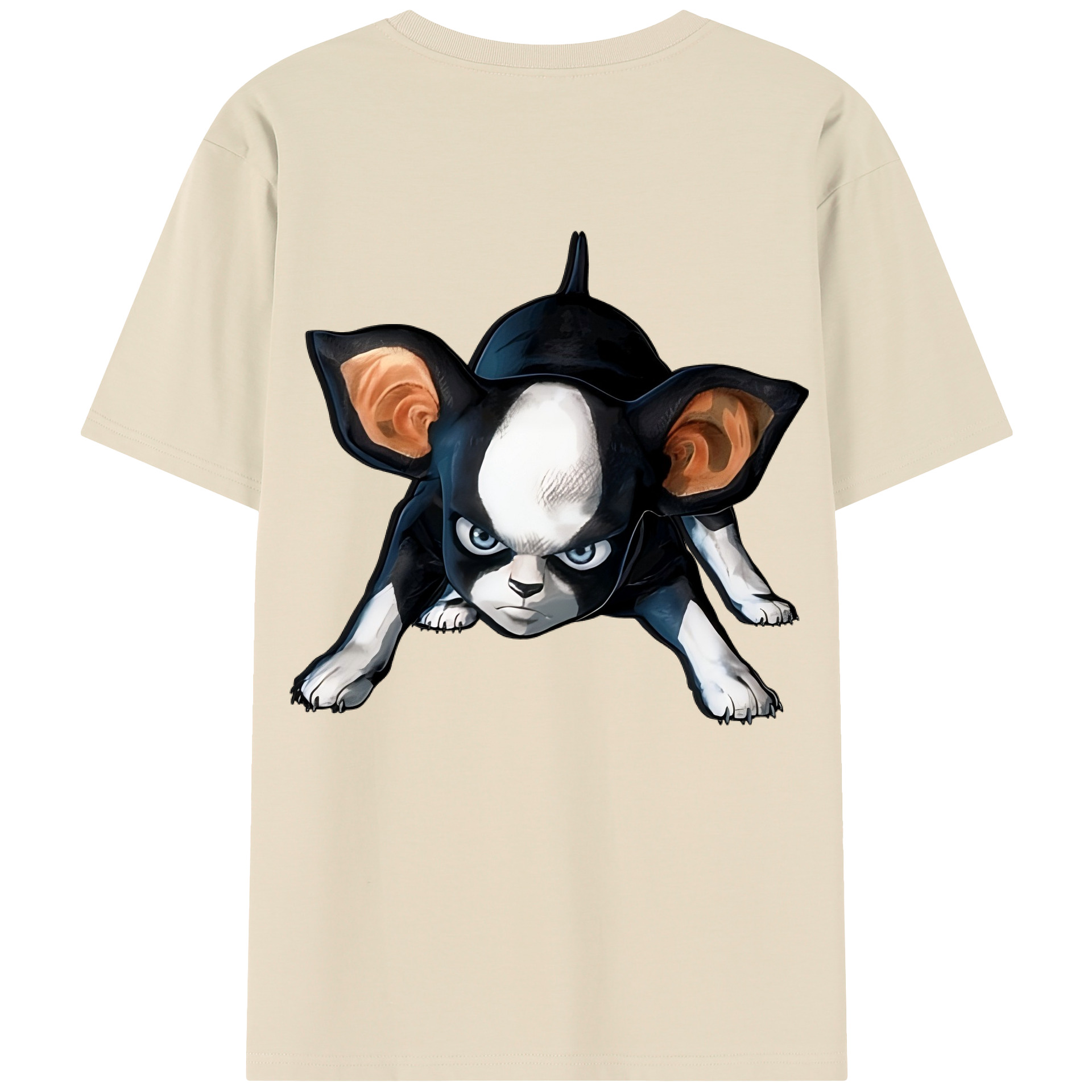 （画像用） ジョジョの奇妙な冒険 イギー JoJo's Bizarre Adventure Iggy 綿100％半袖Tシャツ（背面プリント）