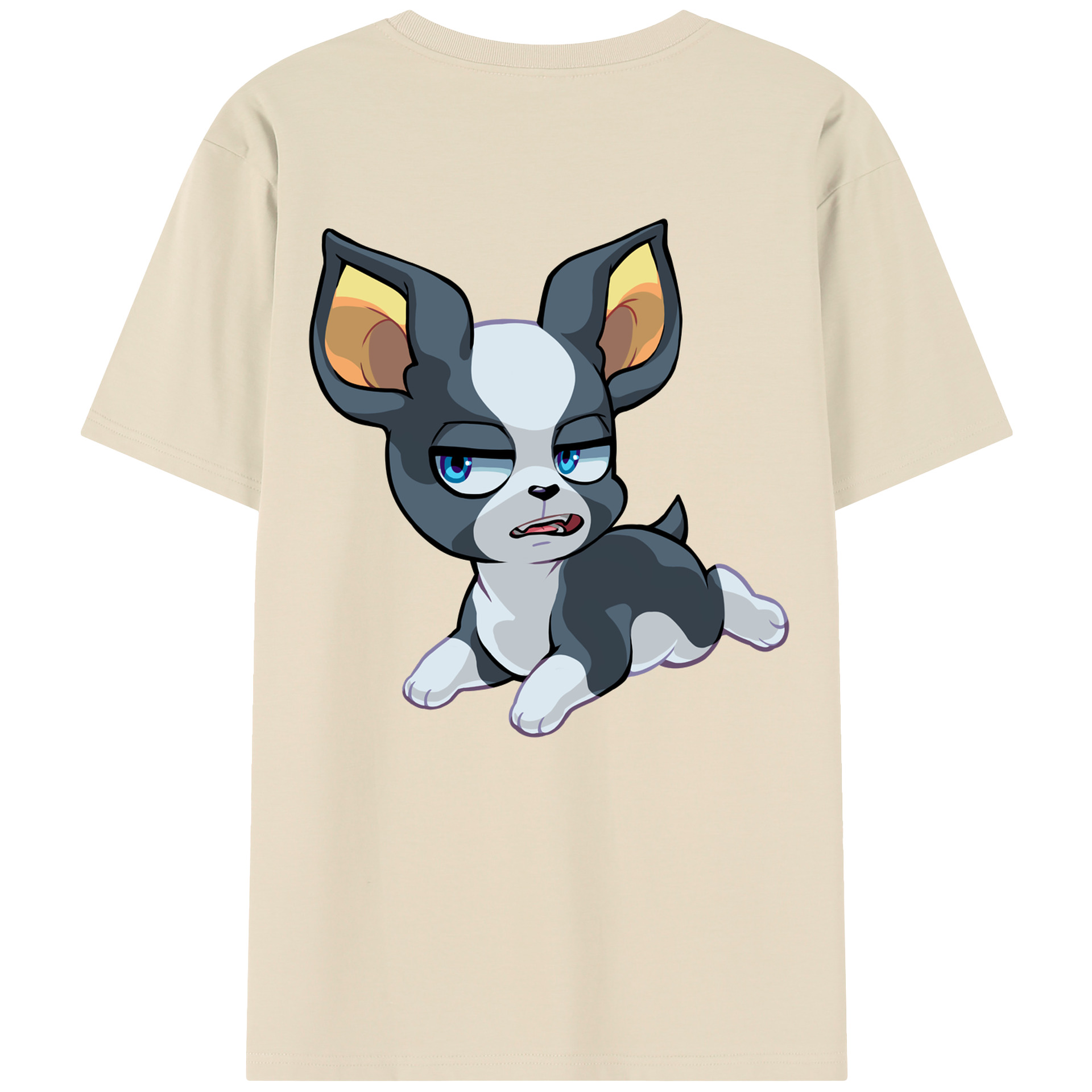 （画像用） ジョジョの奇妙な冒険 イギー JoJo's Bizarre Adventure Iggy 綿100％半袖Tシャツ（背面プリント）