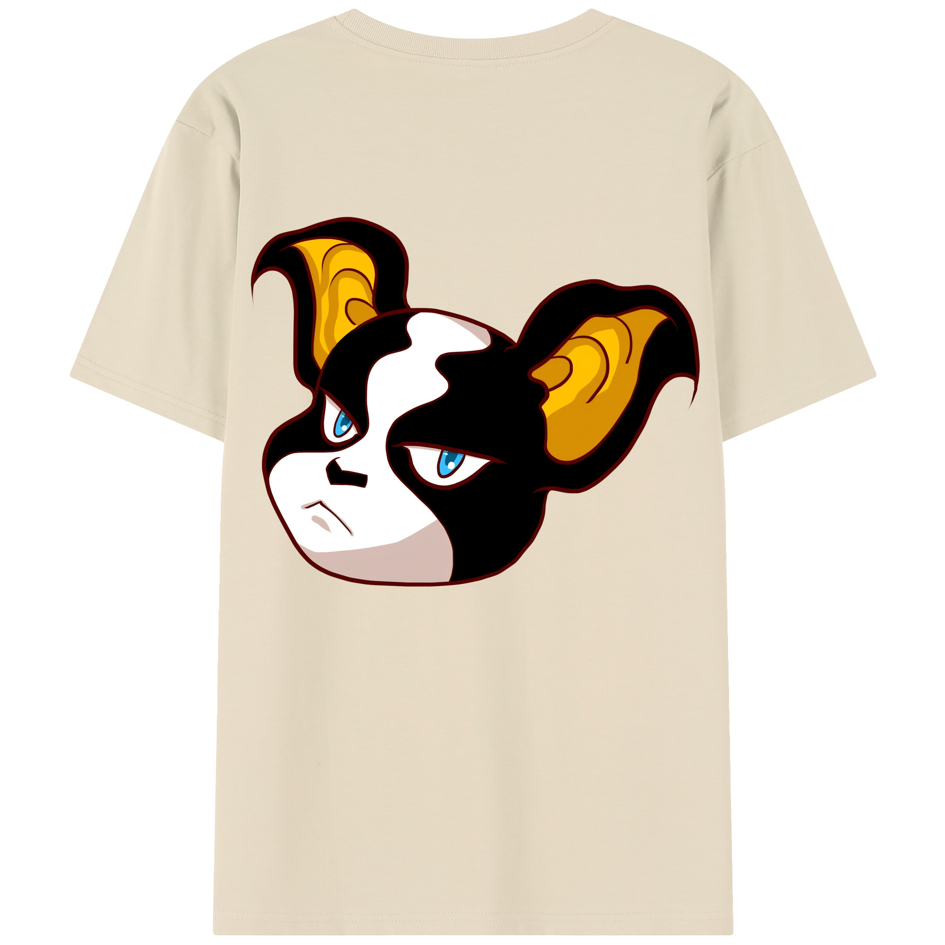 （画像用） ジョジョの奇妙な冒険 イギー JoJo's Bizarre Adventure Iggy 綿100％半袖Tシャツ（背面プリント）