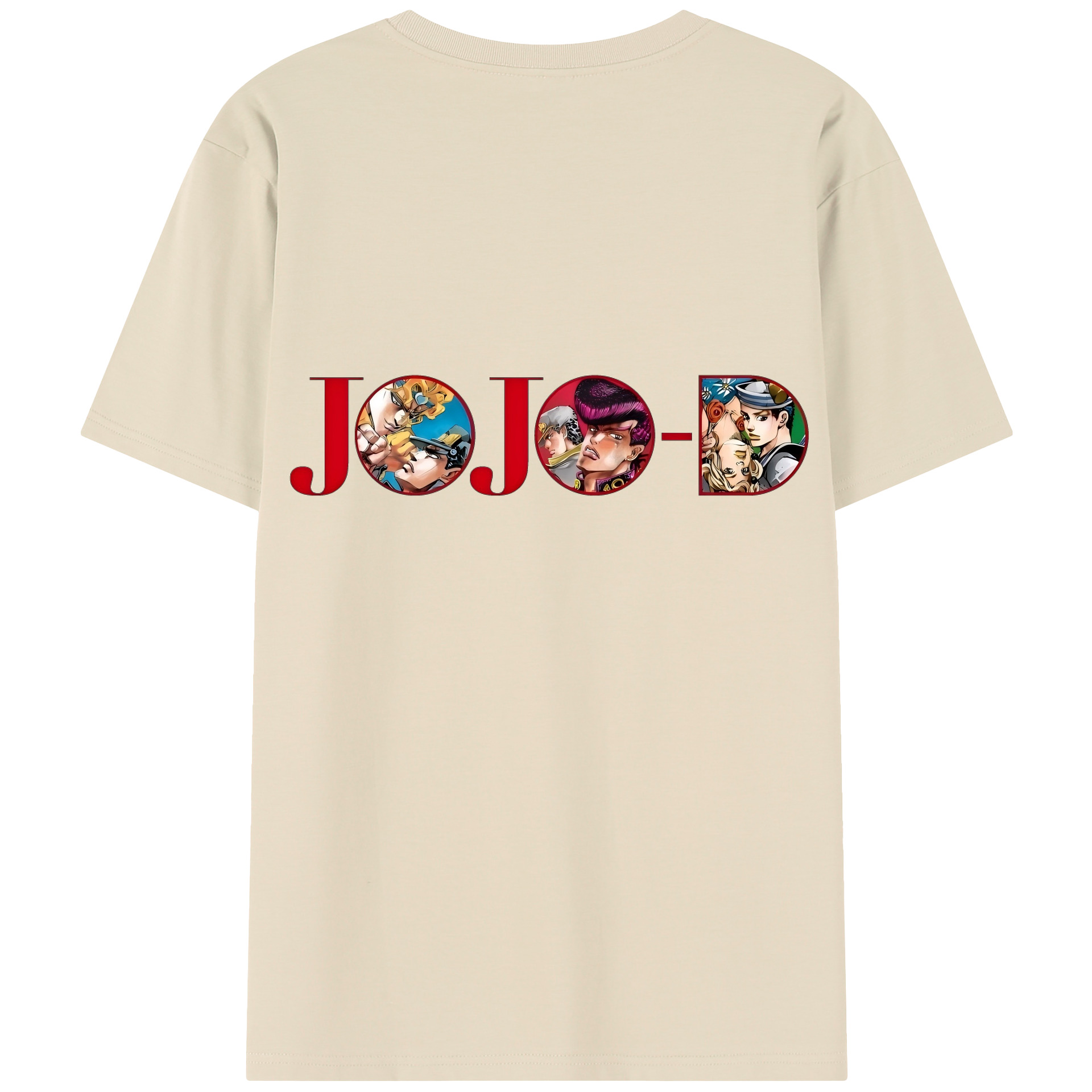 （画像用） ジョジョの奇妙な冒険 JoJo's Bizarre Adventure 綿100％半袖Tシャツ（背面プリント）
