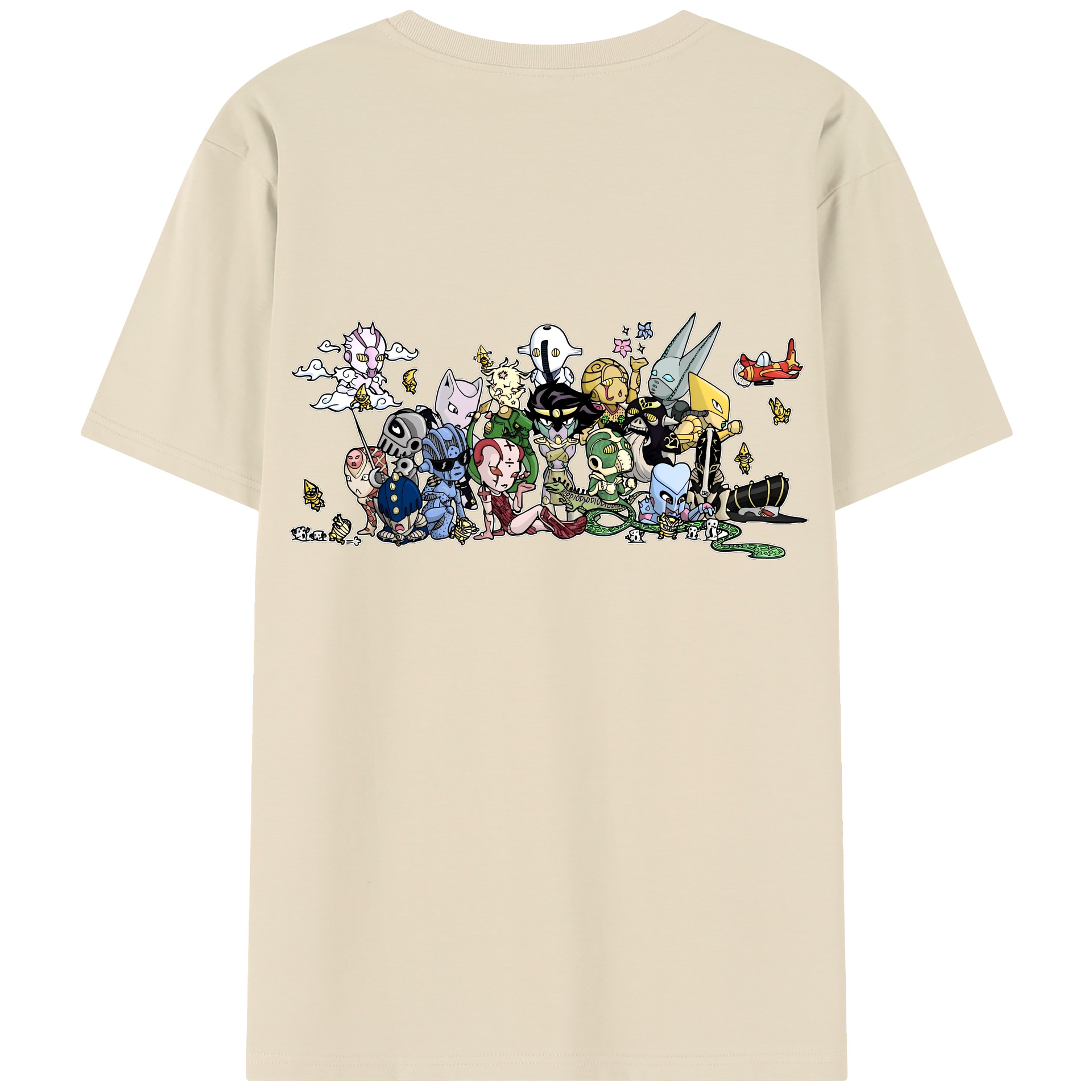 （画像用） ジョジョの奇妙な冒険 JoJo's Bizarre Adventure 綿100％半袖Tシャツ（背面プリント）