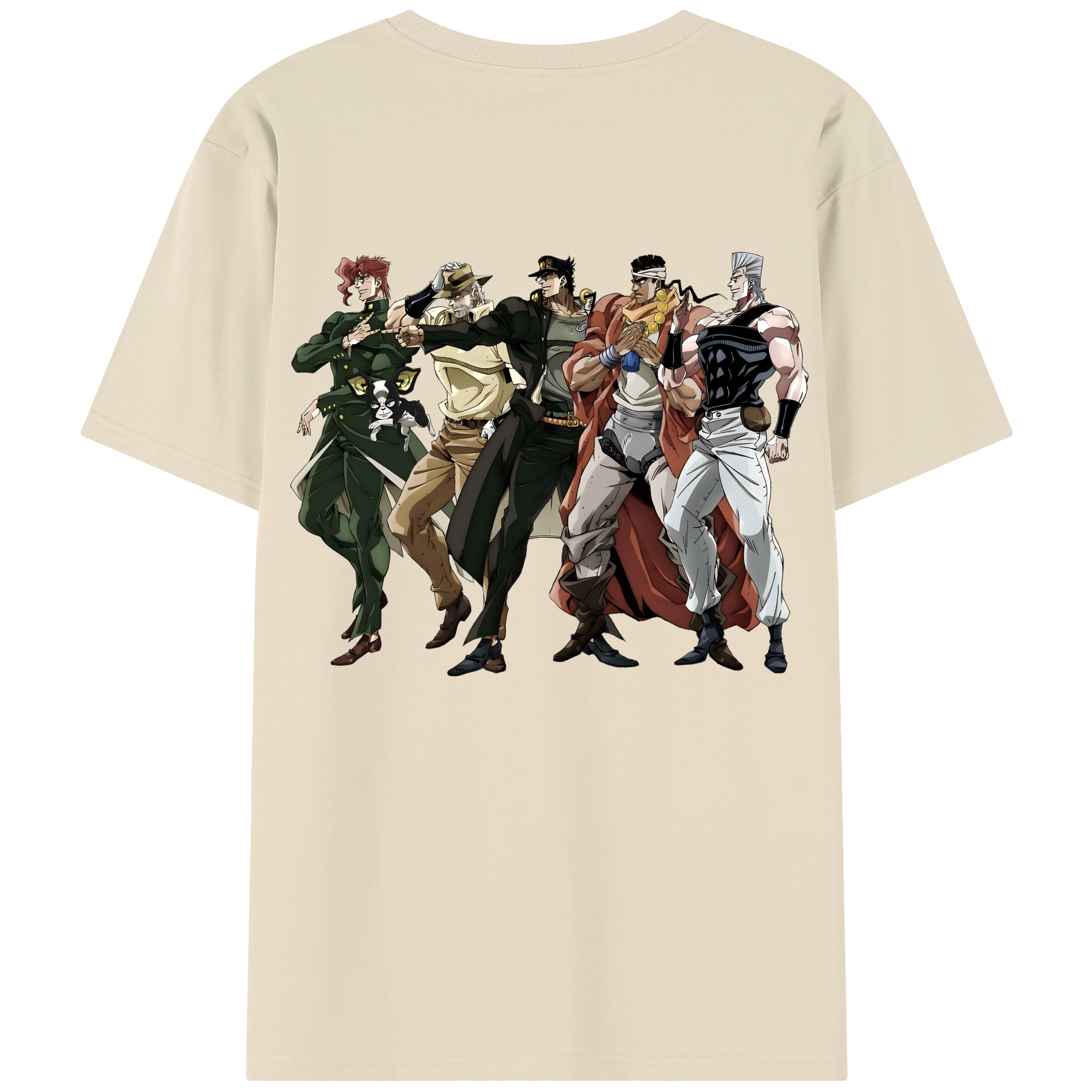 （画像用） ジョジョの奇妙な冒険 JoJo's Bizarre Adventure 綿100％半袖Tシャツ（背面プリント）