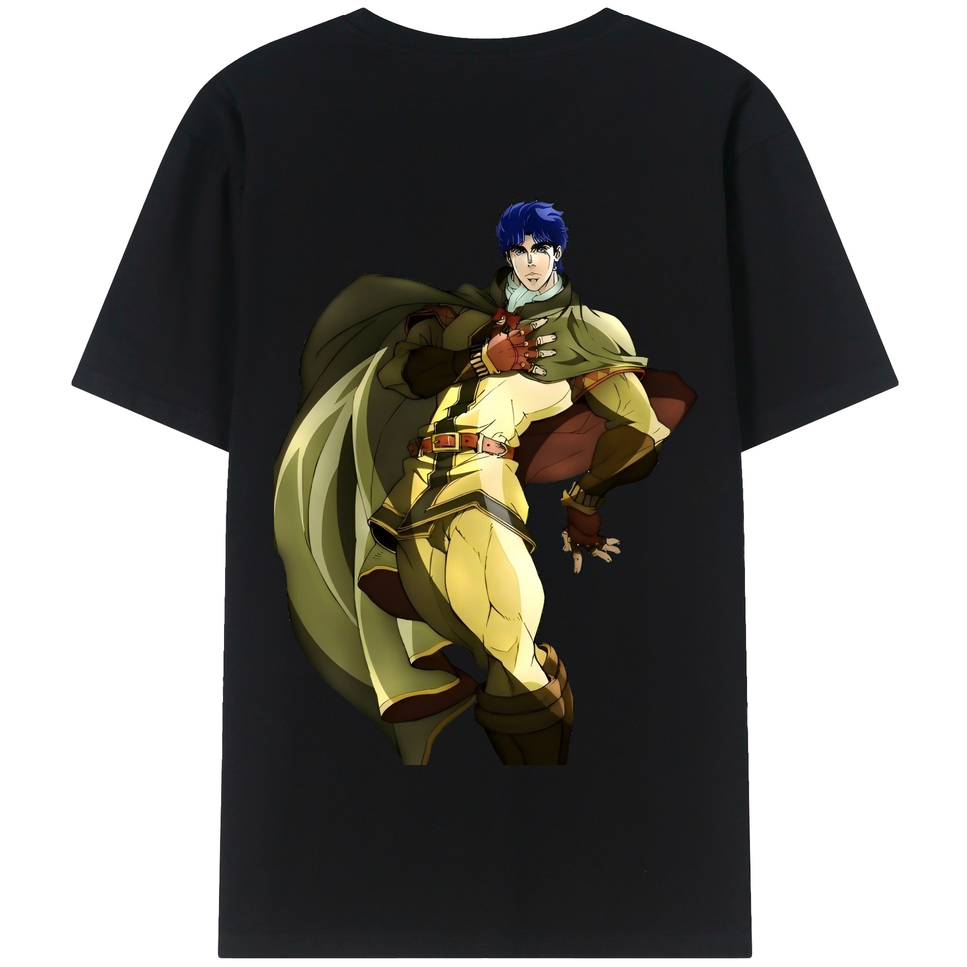 （画像用） ジョジョの奇妙な冒険 /ジョナサン?ジョースター JoJo's Bizarre Adventure Jonathan Joestar 綿100％半袖Tシャツ（背面プリント）