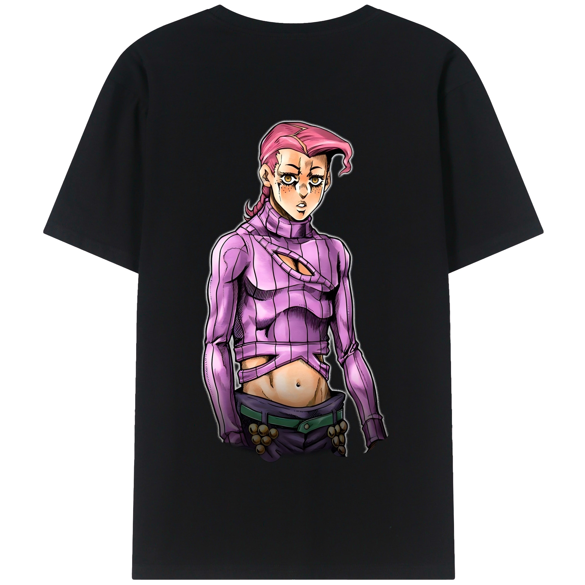 （画像用） ジョジョの奇妙な冒険 ビネガー?ドッピオ JoJo's Bizarre Adventure Vinegar Doppio 綿100％半袖Tシャツ（背面プリント）