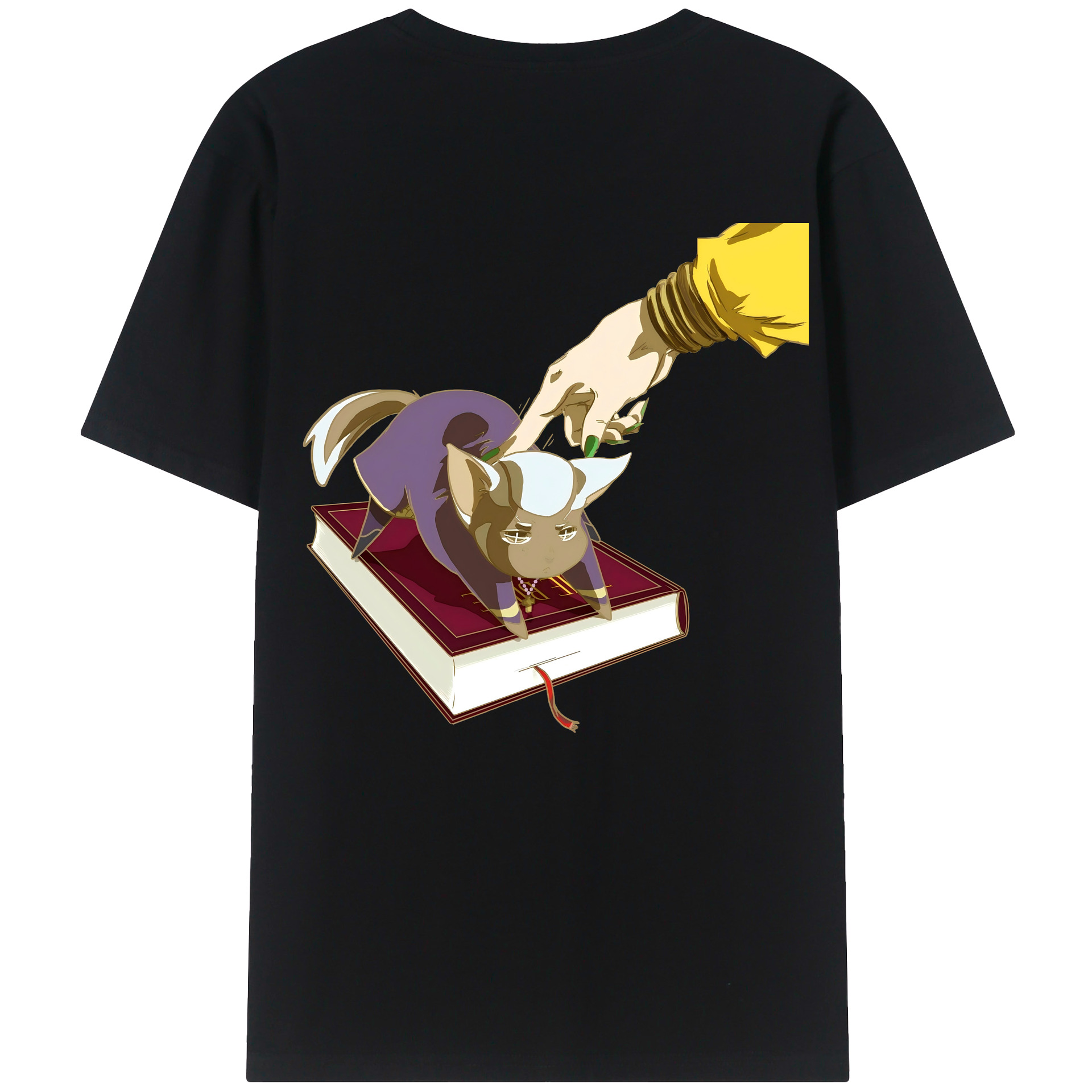 （画像用） ジョジョの奇妙な冒険 JoJo's Bizarre Adventure 綿100％半袖Tシャツ（背面プリント）