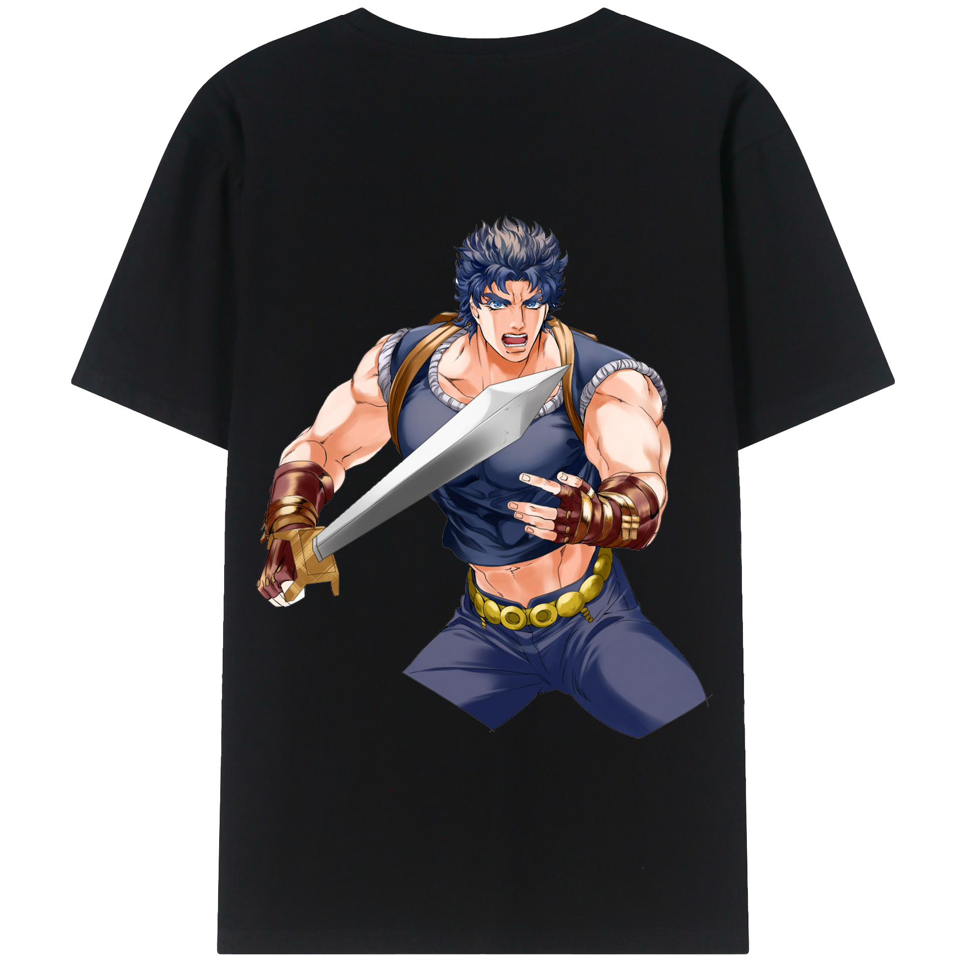 （画像用） ジョジョの奇妙な冒険 /ジョナサン?ジョースター JoJo's Bizarre Adventure Jonathan Joestar 綿100％半袖Tシャツ（背面プリント）