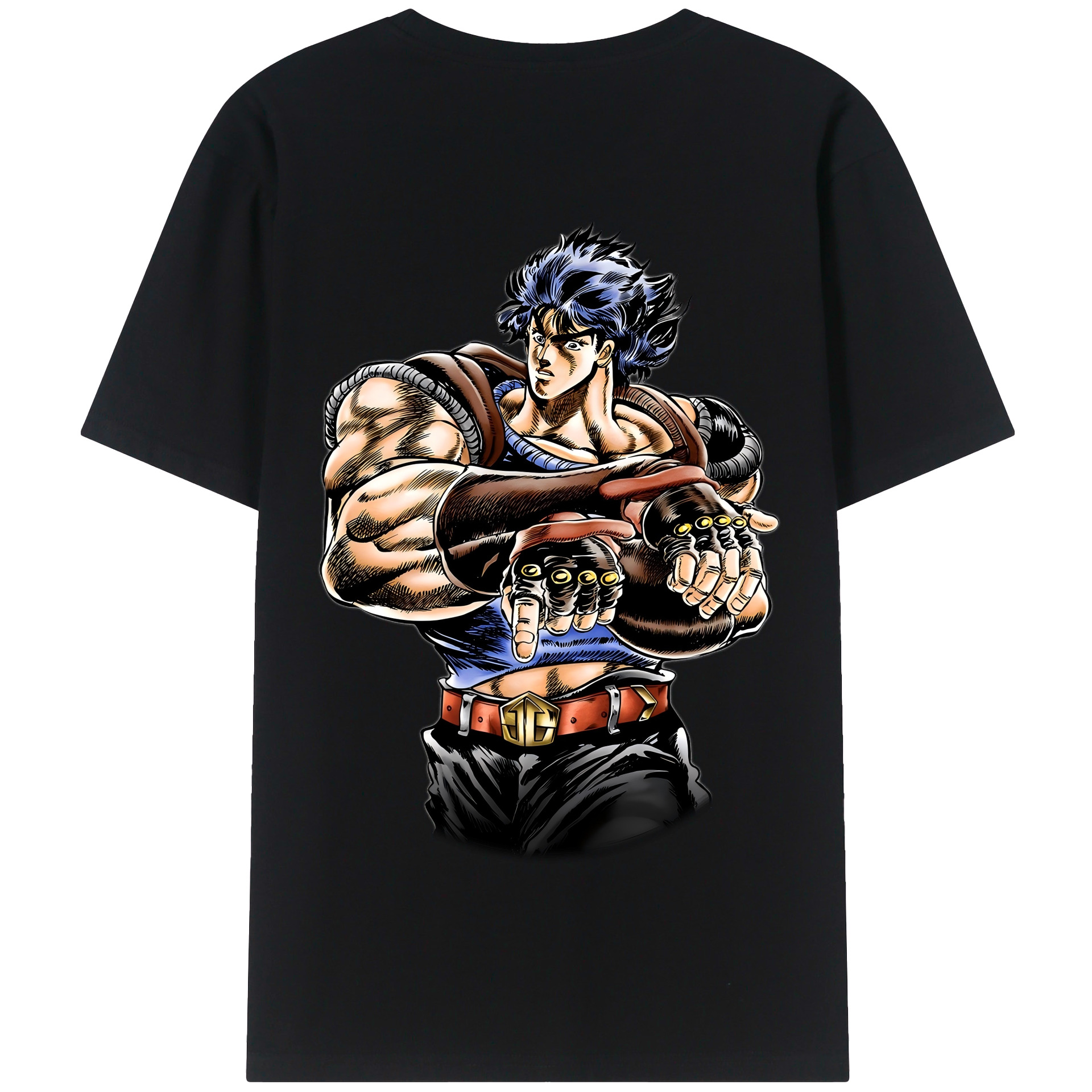 （画像用） ジョジョの奇妙な冒険 /ジョナサン?ジョースター JoJo's Bizarre Adventure Jonathan Joestar 綿100％半袖Tシャツ（背面プリント）