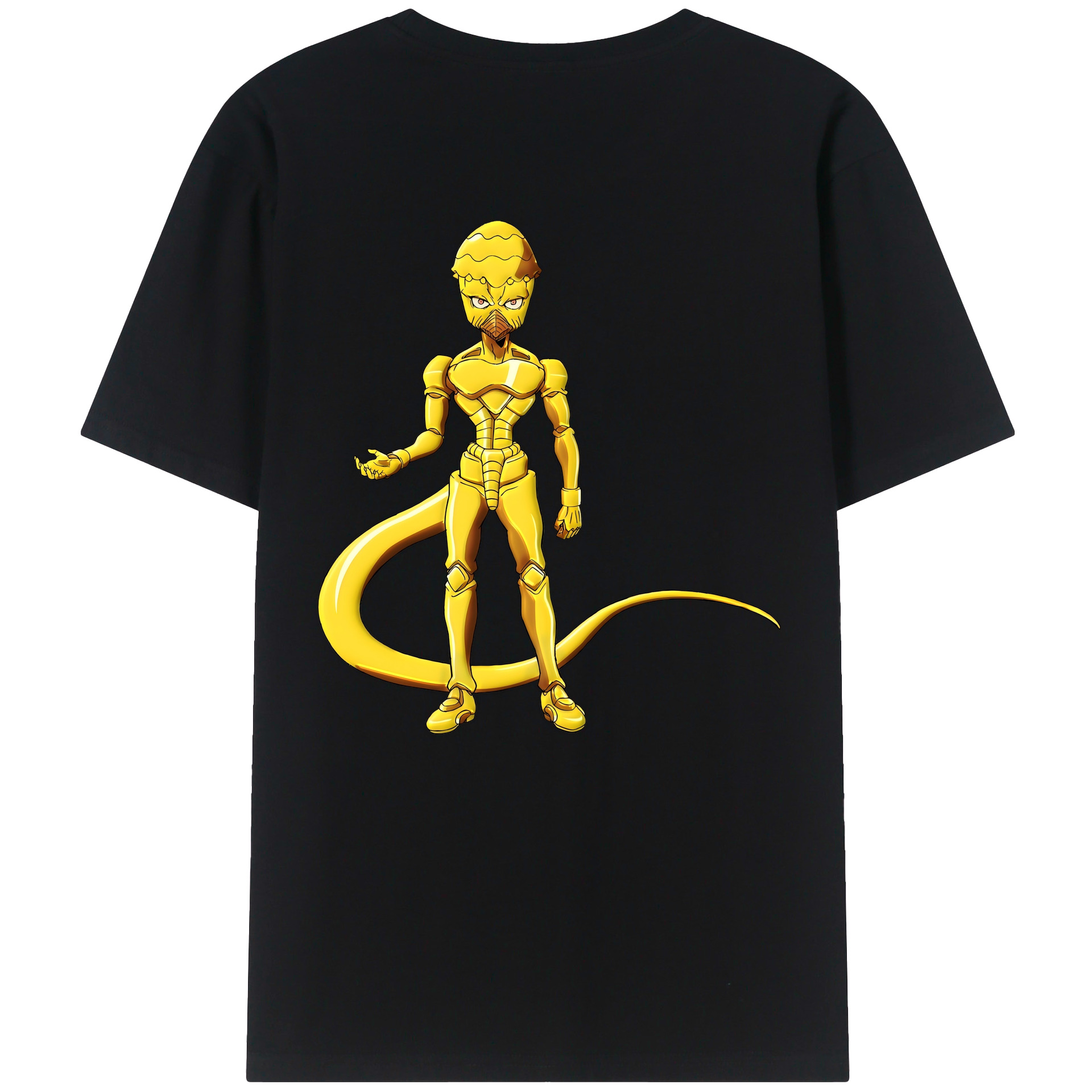 （画像用） ジョジョの奇妙な冒険 おといし あきら JoJo's Bizarre Adventure Akira Otoishi 綿100％半袖Tシャツ（背面プリント）
