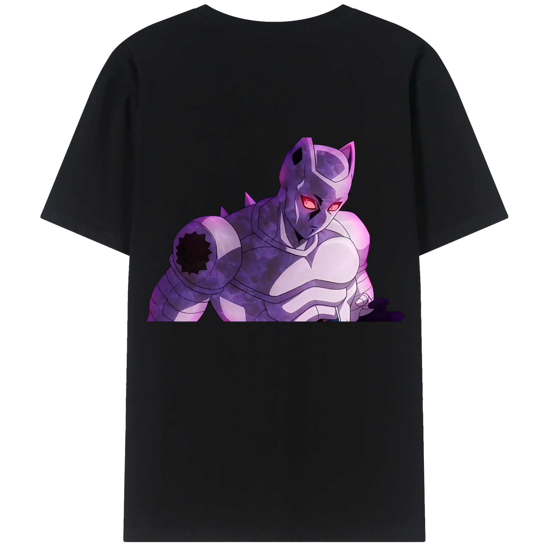 （画像用） ジョジョの奇妙な冒険 きら よしかげ JoJo's Bizarre Adventure Kira Yoshikage 綿100％半袖Tシャツ（背面プリント）