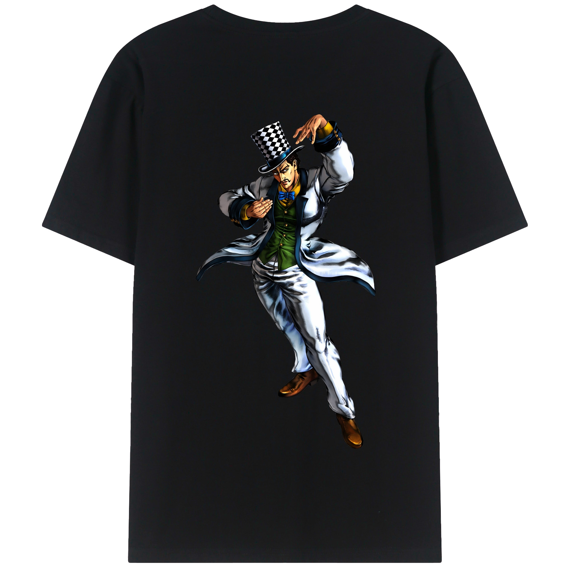 （画像用） ジョジョの奇妙な冒険 ウィル?アントニオ?ツェペリ JoJo's Bizarre Adventure Will Anthonio Zeppeli 綿100％半袖Tシャツ（背面プリント）