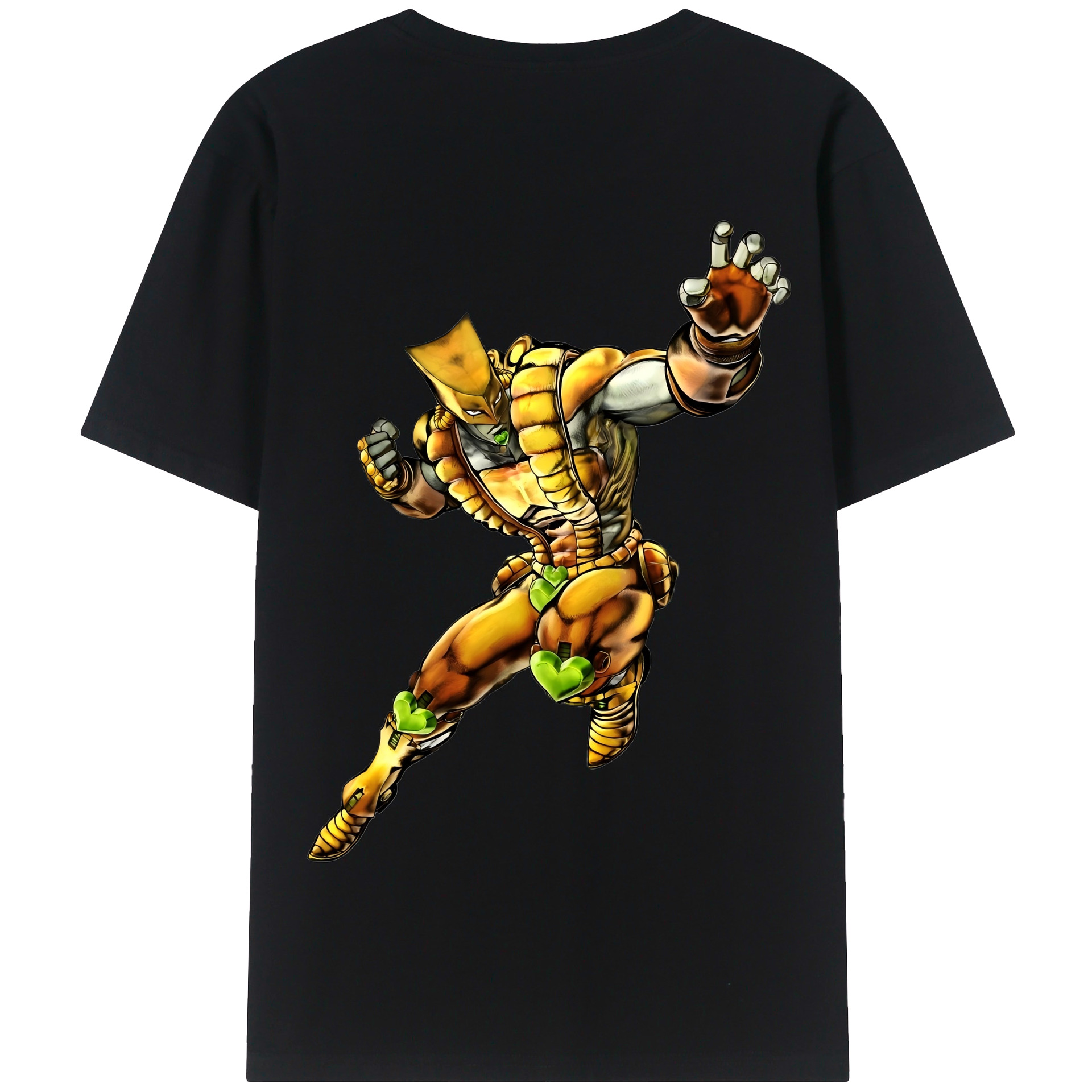 （画像用） ジョジョの奇妙な冒険 ディオ?ブランドー JoJo's Bizarre Adventure Dio Brando 綿100％半袖Tシャツ（背面プリント）