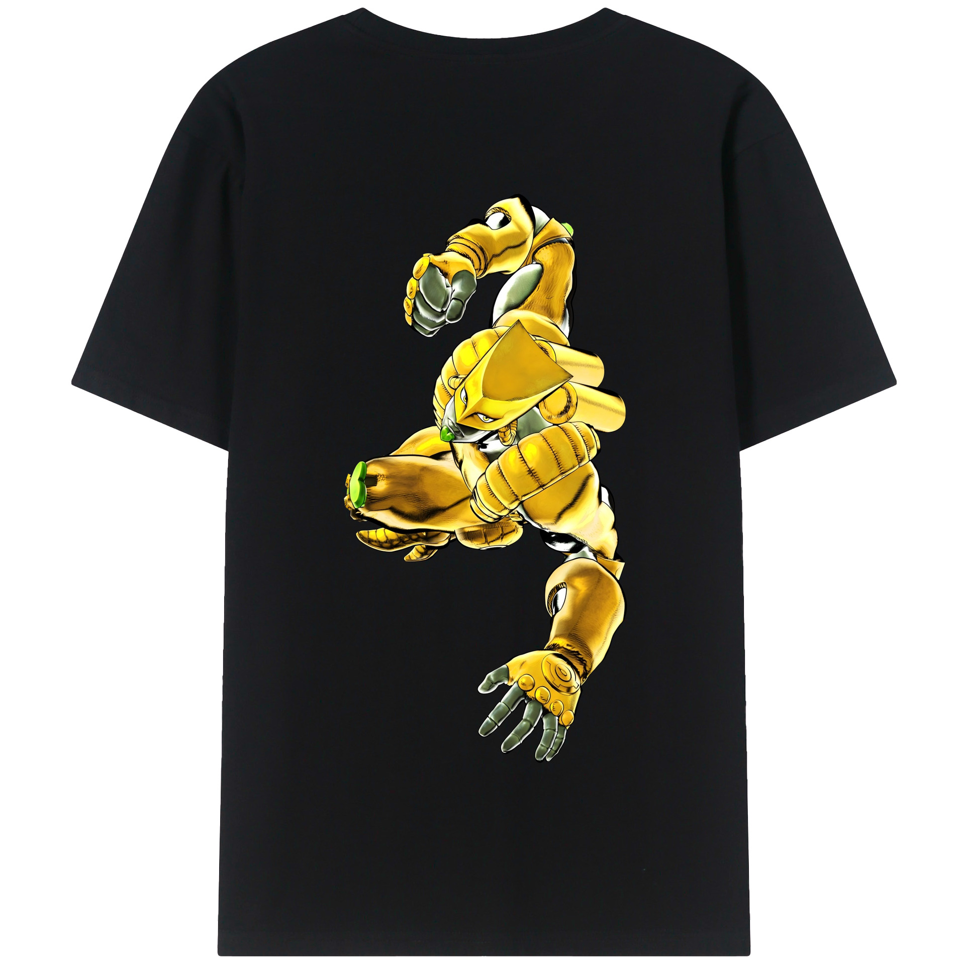 （画像用） ジョジョの奇妙な冒険 ディオ?ブランドー JoJo's Bizarre Adventure Dio Brando 綿100％半袖Tシャツ（背面プリント）