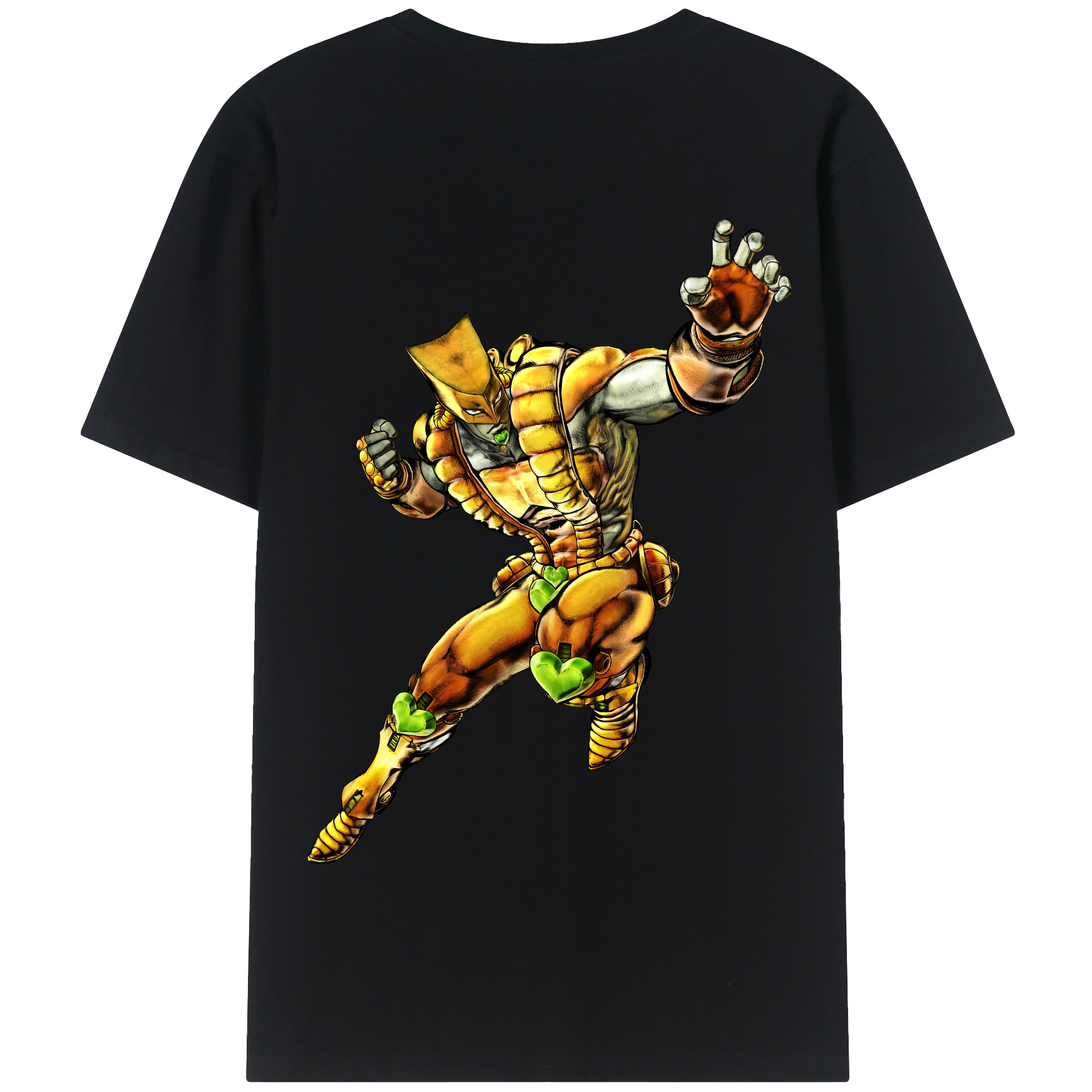 （画像用） ジョジョの奇妙な冒険 ディオ?ブランドー JoJo's Bizarre Adventure Dio Brando 綿100％半袖Tシャツ（背面プリント）