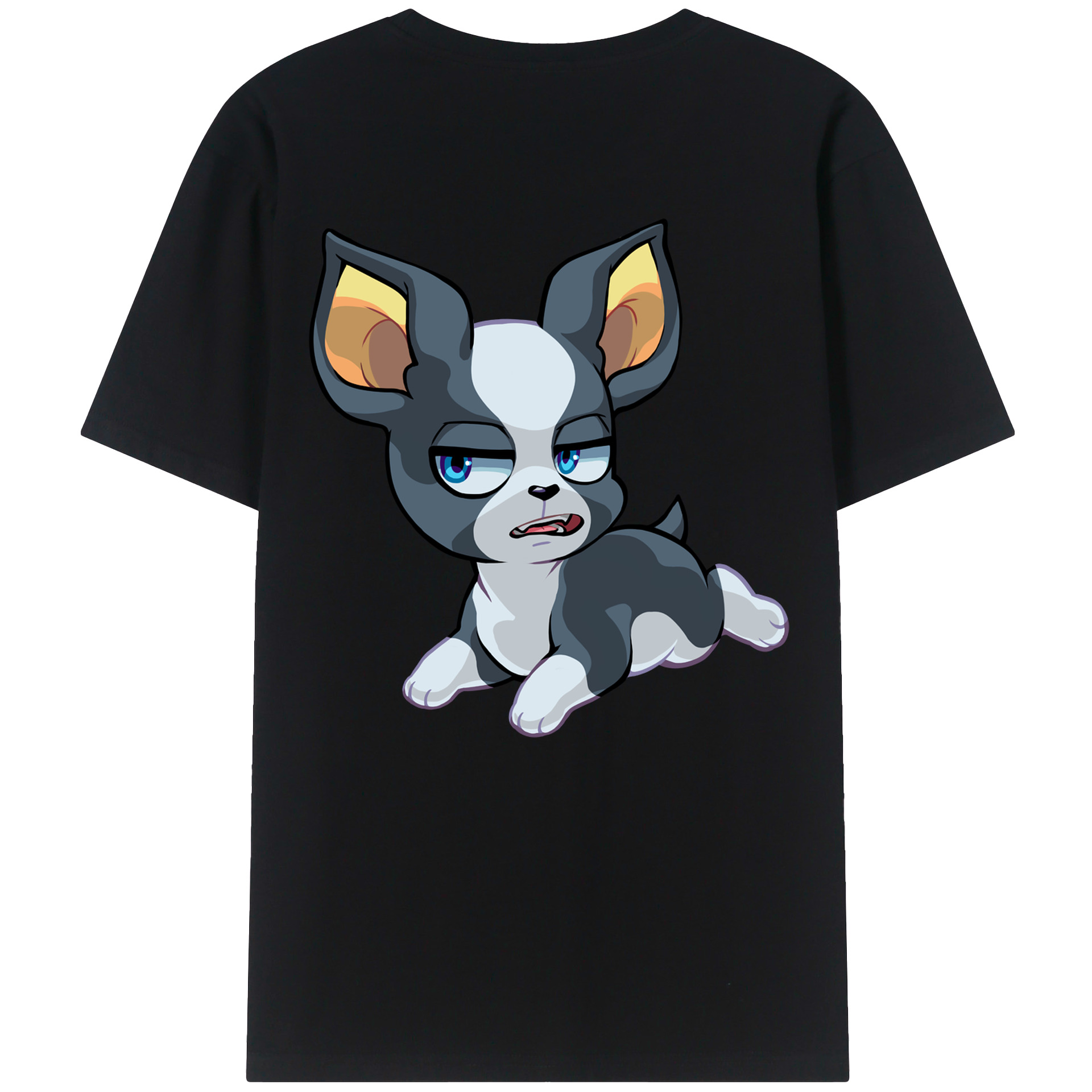 （画像用） ジョジョの奇妙な冒険 イギー JoJo's Bizarre Adventure Iggy 綿100％半袖Tシャツ（背面プリント）