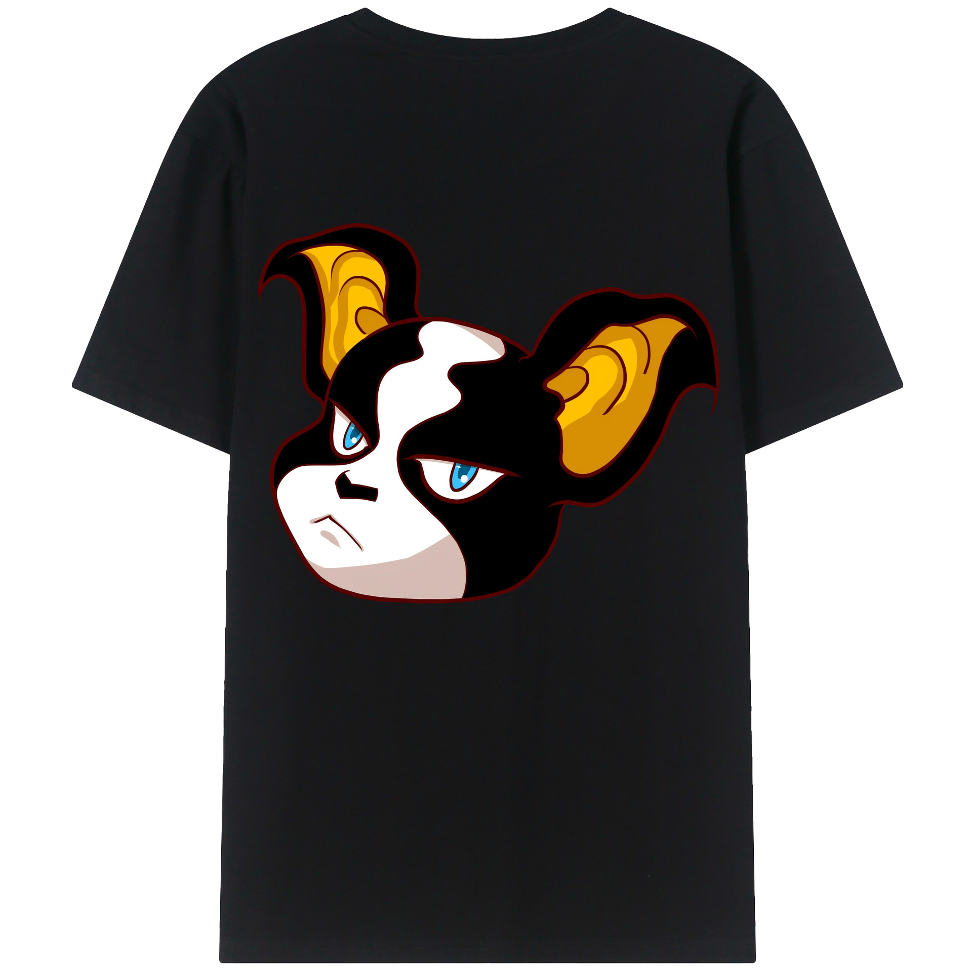 （画像用） ジョジョの奇妙な冒険 イギー JoJo's Bizarre Adventure Iggy 綿100％半袖Tシャツ（背面プリント）