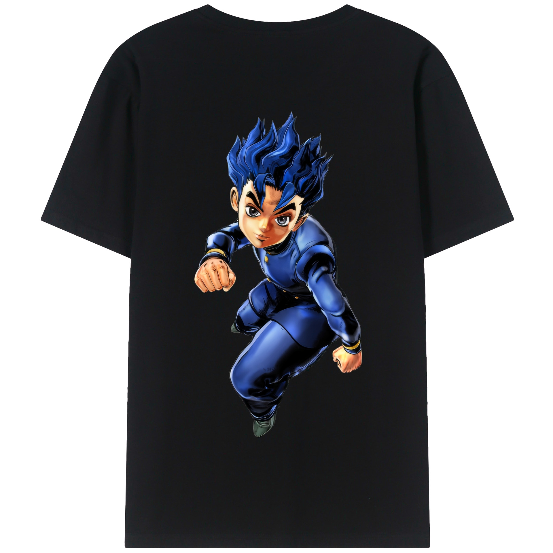 （画像用） ジョジョの奇妙な冒険 広瀨康一 JoJo's Bizarre Adventure Hirose Koichi 綿100％半袖Tシャツ（背面プリント）