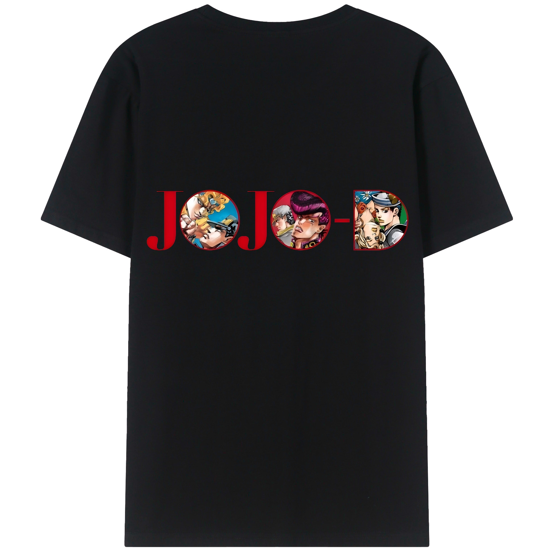 （画像用） ジョジョの奇妙な冒険 JoJo's Bizarre Adventure 綿100％半袖Tシャツ（背面プリント）