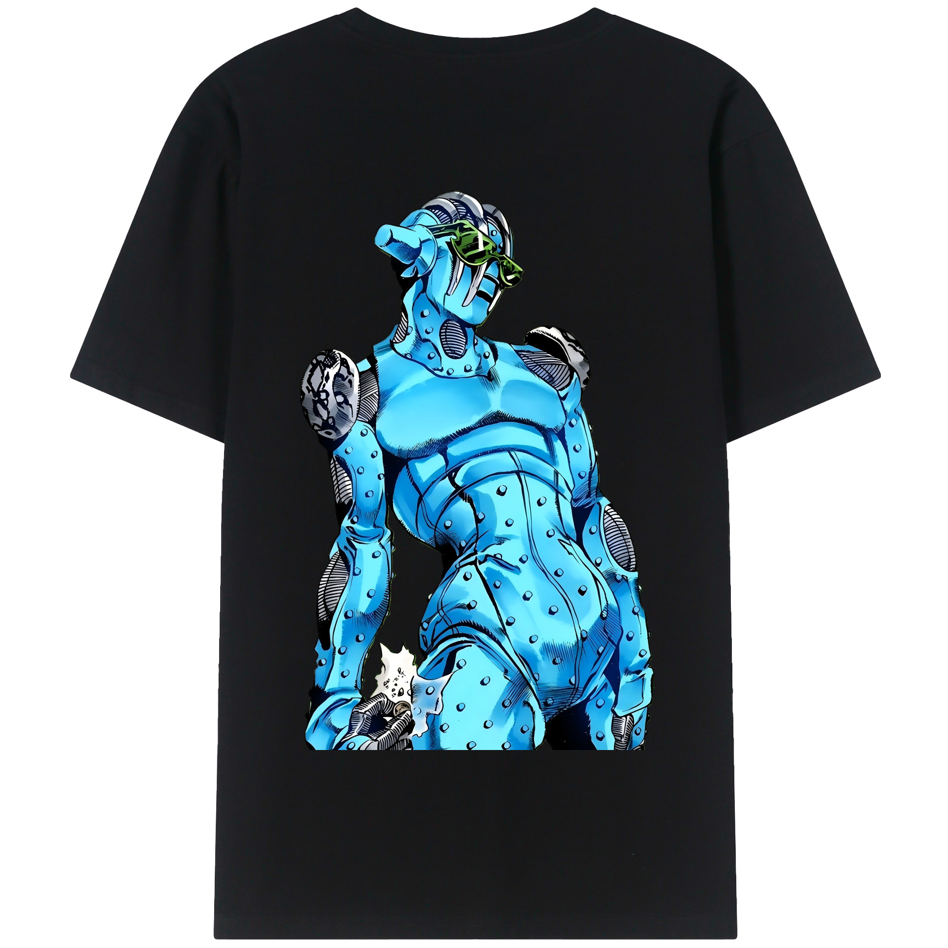（画像用） ジョジョの奇妙な冒険 JoJo's Bizarre Adventure 綿100％半袖Tシャツ（背面プリント）