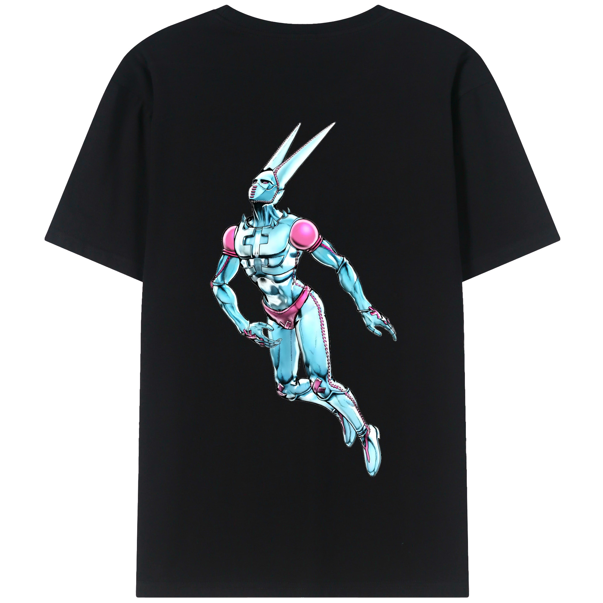 （画像用） ジョジョの奇妙な冒険 JoJo's Bizarre Adventure 綿100％半袖Tシャツ（背面プリント）
